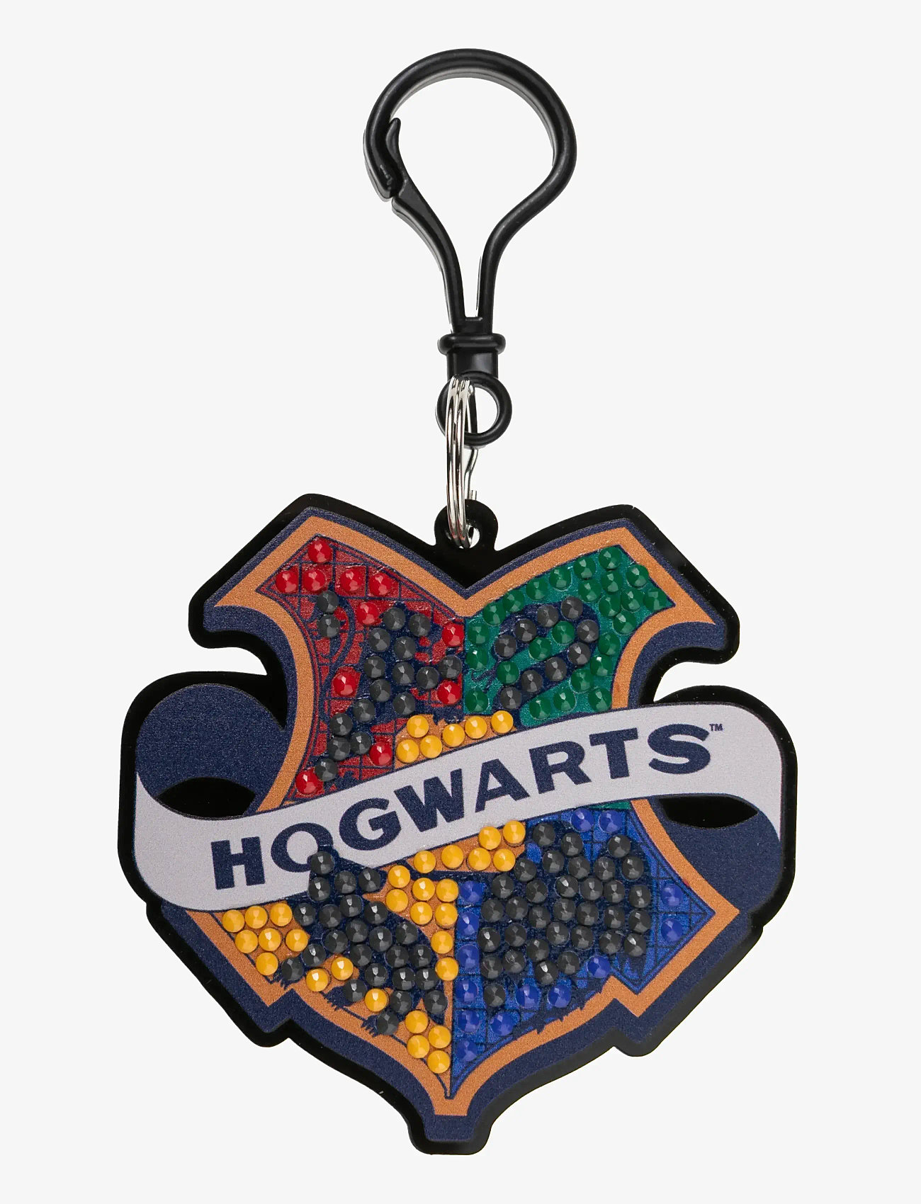 Crystal Art - Hogwarts Badge, Crystal Art Bag Charms - pysselset - black - 0