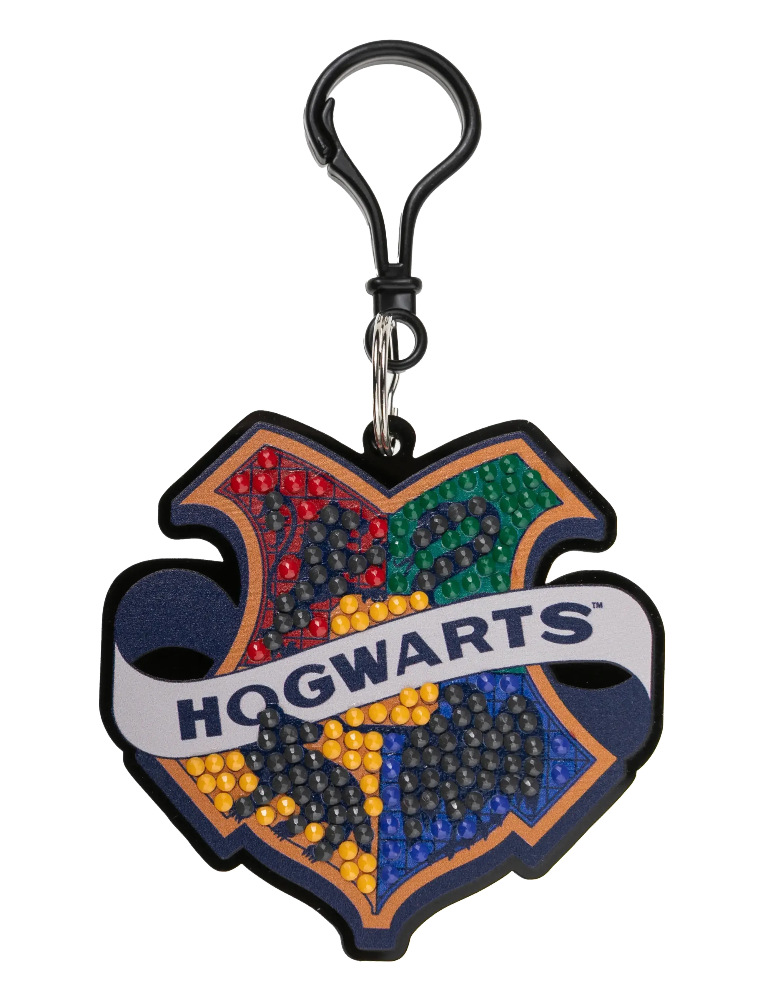 Crystal Art Hogwarts Badge, Crystal Art Bag Charms - Vis alt - BLACK / multi