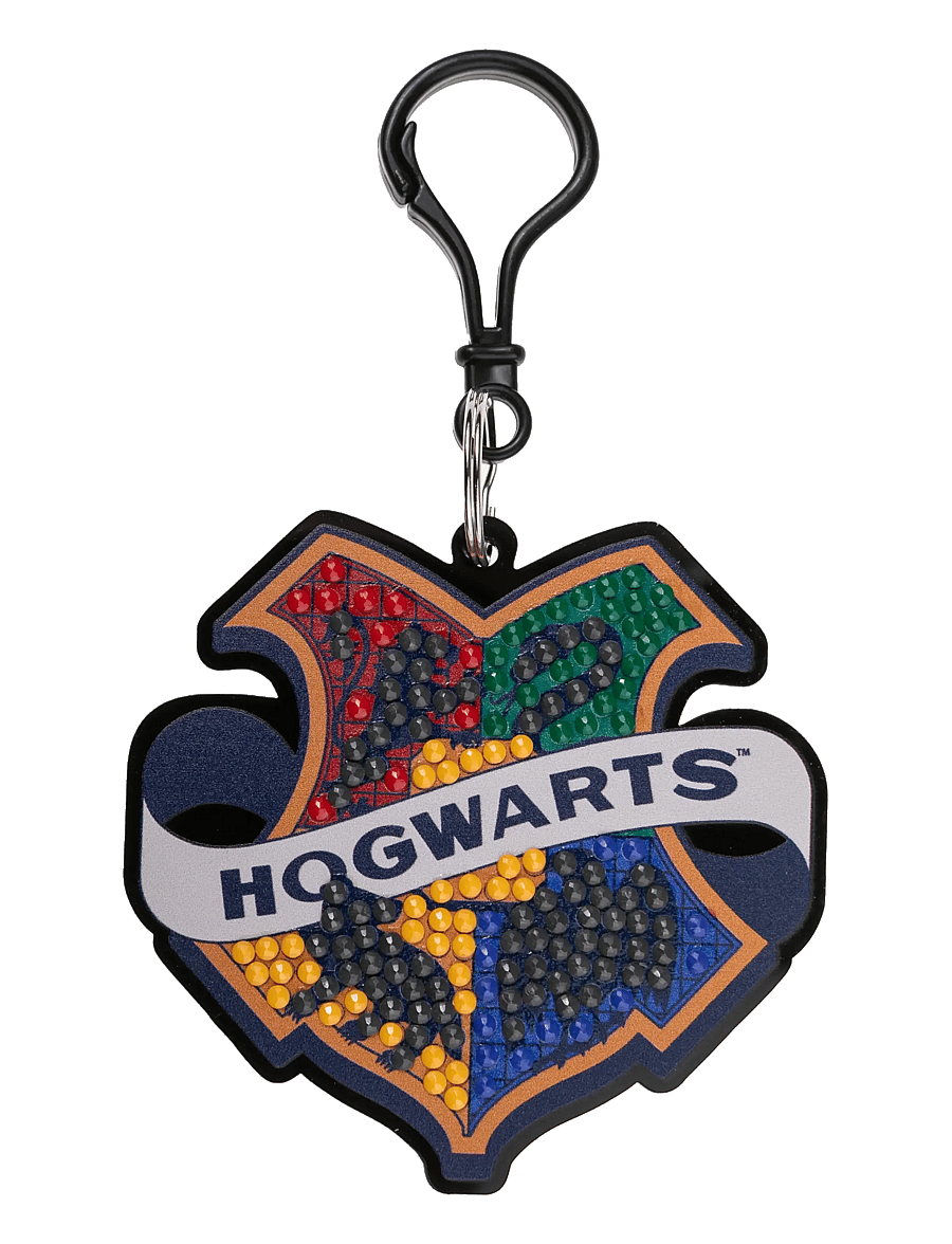 Crystal Art - Hogwarts Badge, Crystal Art Bag Charms - pysselset - black - 0