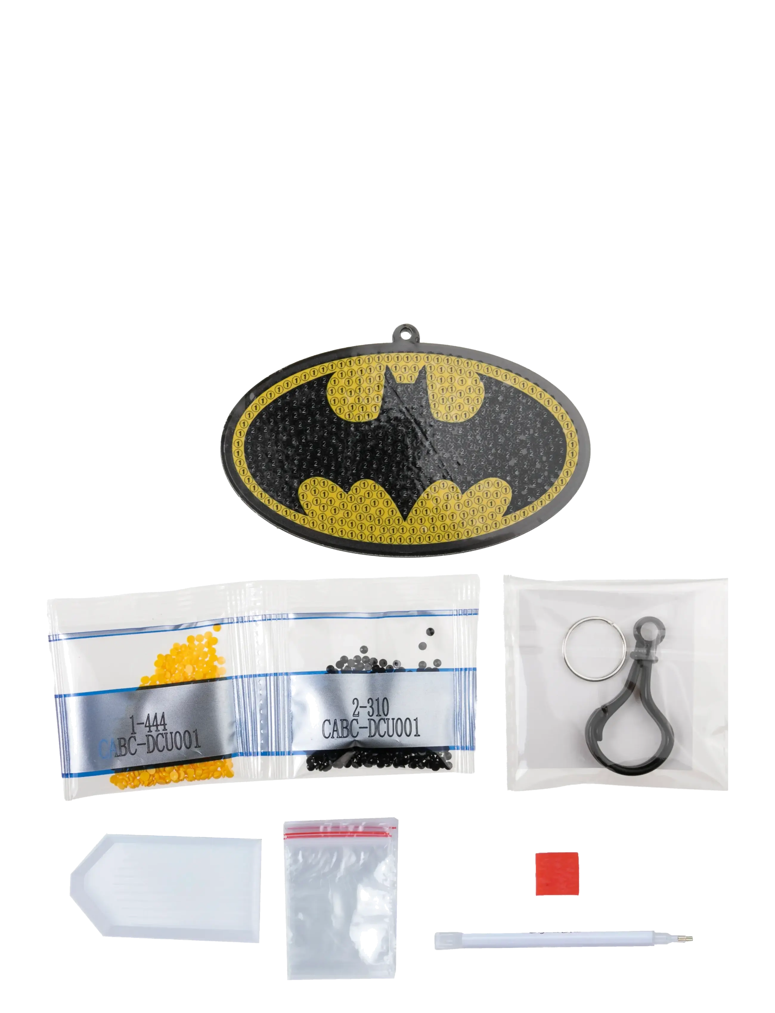 Crystal Art - Batman, Crystal Art Bag Charms - kreasæt - black - 1