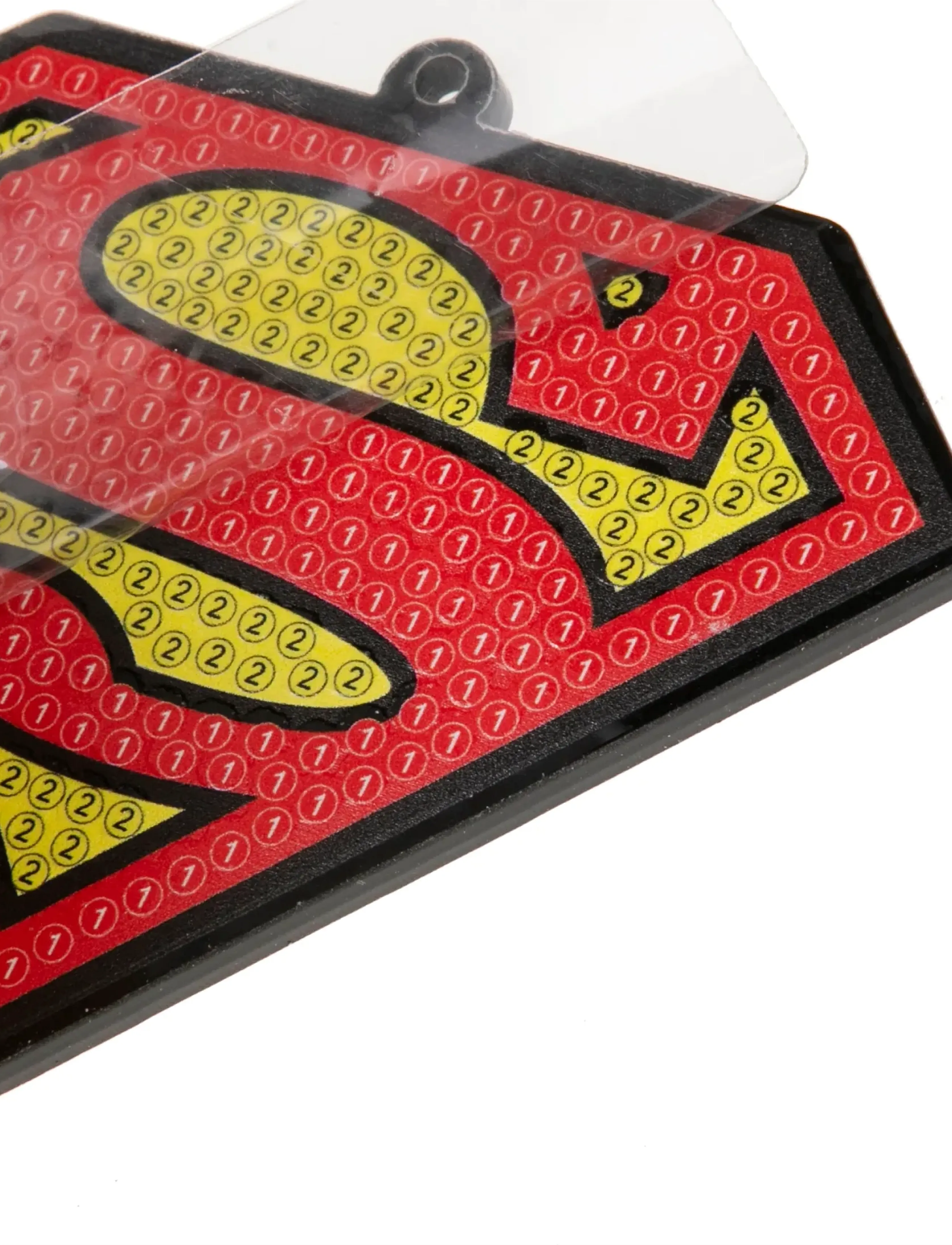 Crystal Art - Superman, Crystal Art Bag Charms - kreasæt - red - 2