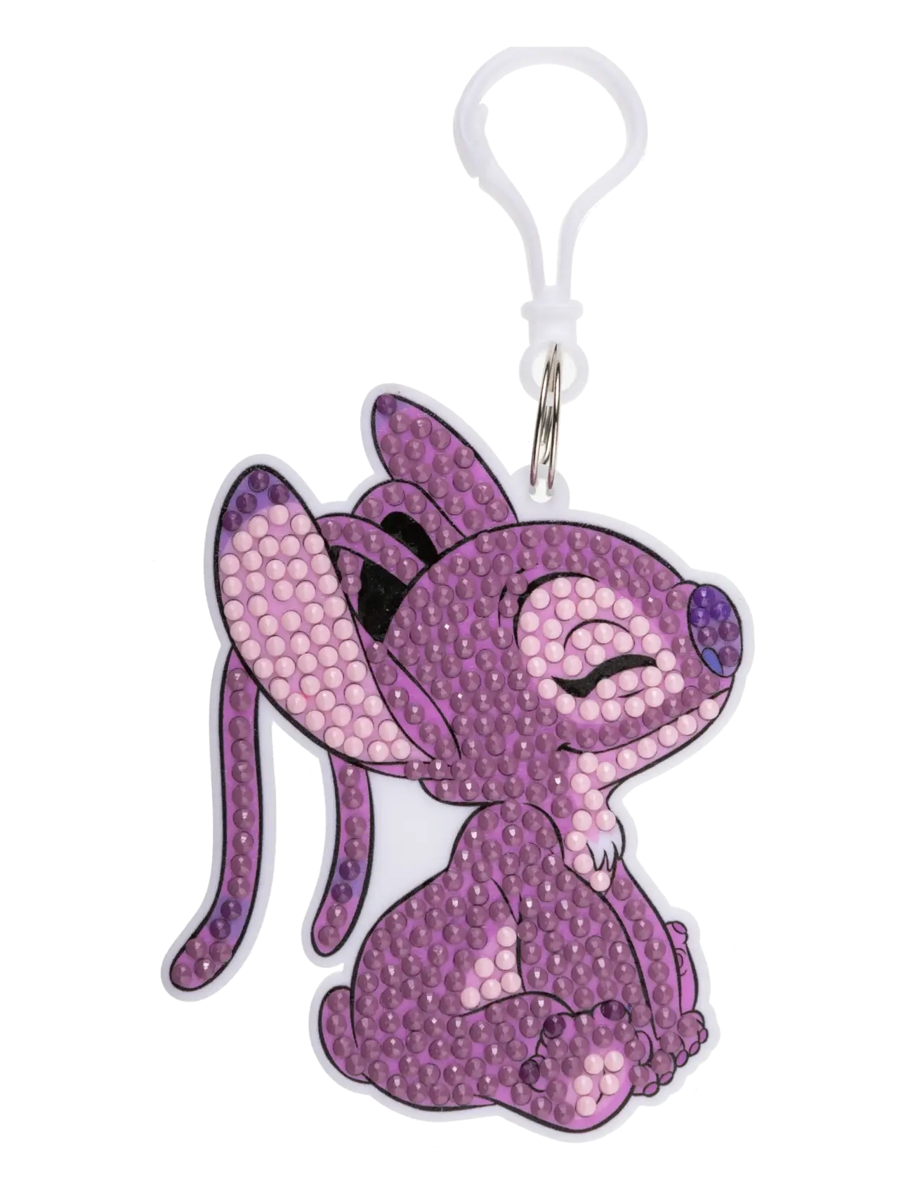 Crystal Art Angel, Crystal Art Bag Charms, Børn, Craft Sæt, Lila, Str: ONE SIZE