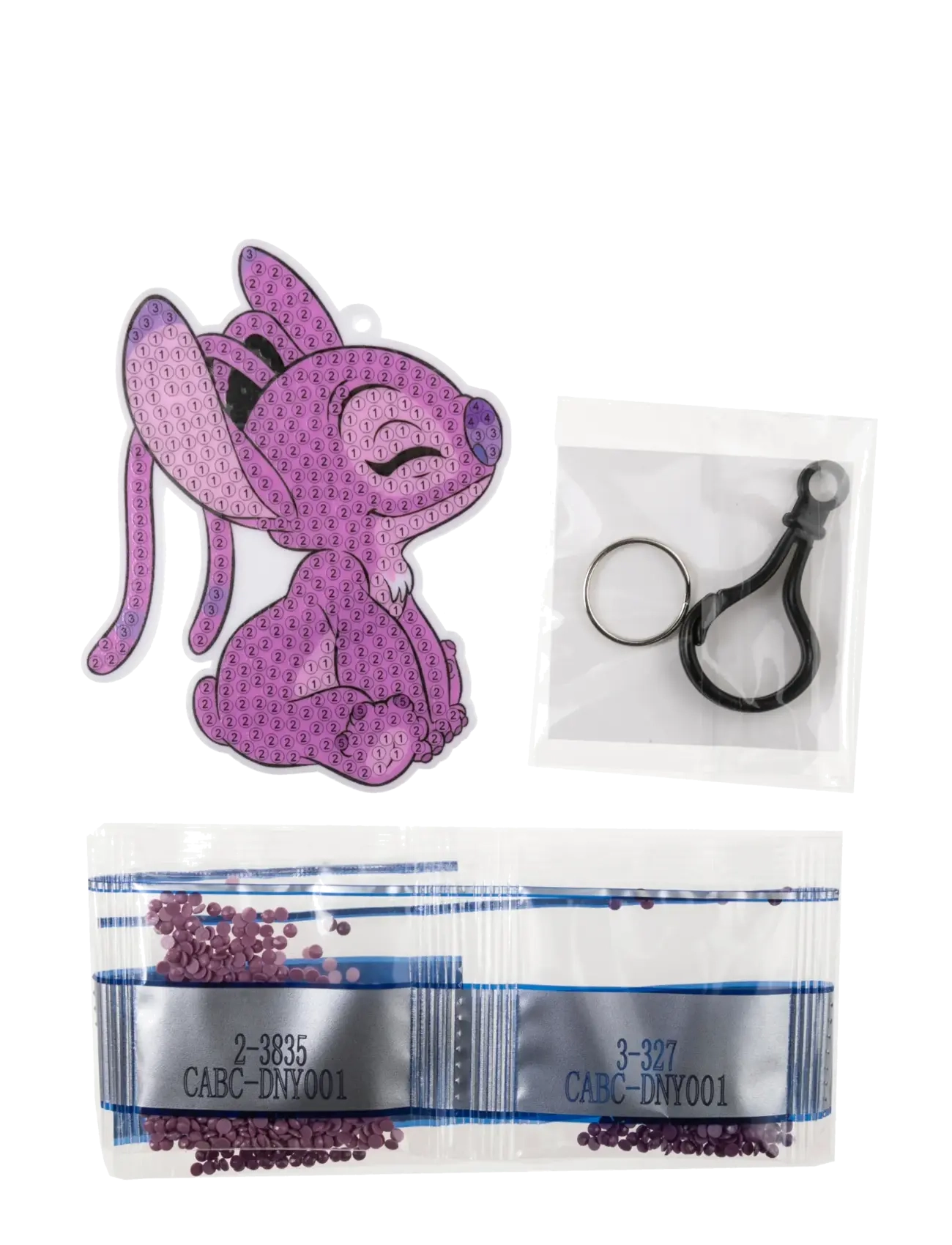 Crystal Art - Angel, Crystal Art Bag Charms - kreasæt - purple - 2