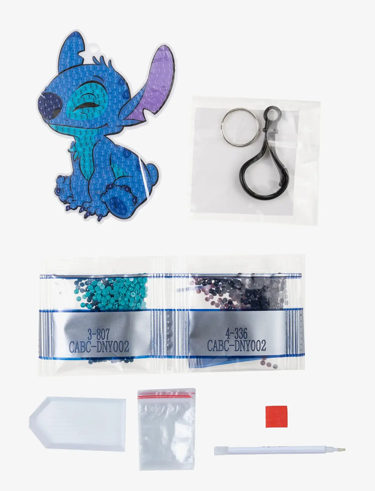 Crystal Art - Stitch, Crystal Art Bag Charms - kreasæt - blue - 1