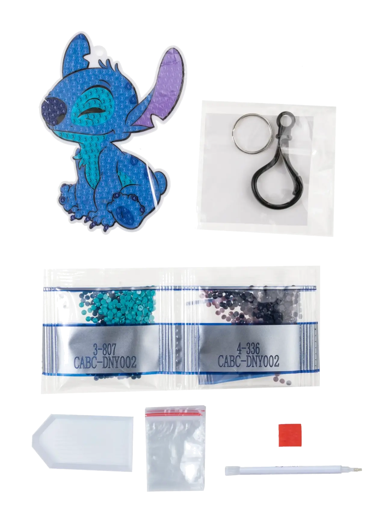 Crystal Art - Stitch, Crystal Art Bag Charms - kreasæt - blue - 1