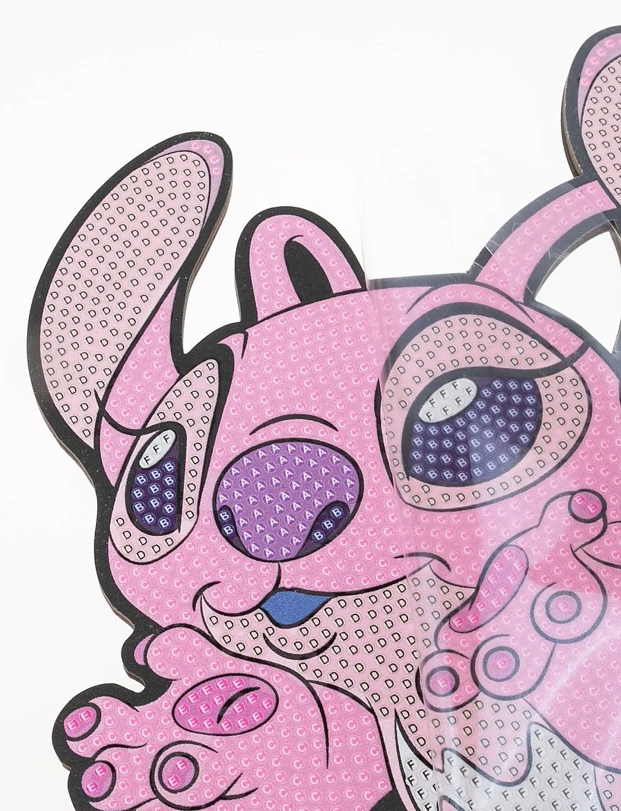 Crystal Art - Angel, Crystal Art Buddies XL! - askartelusetit - pink - 2
