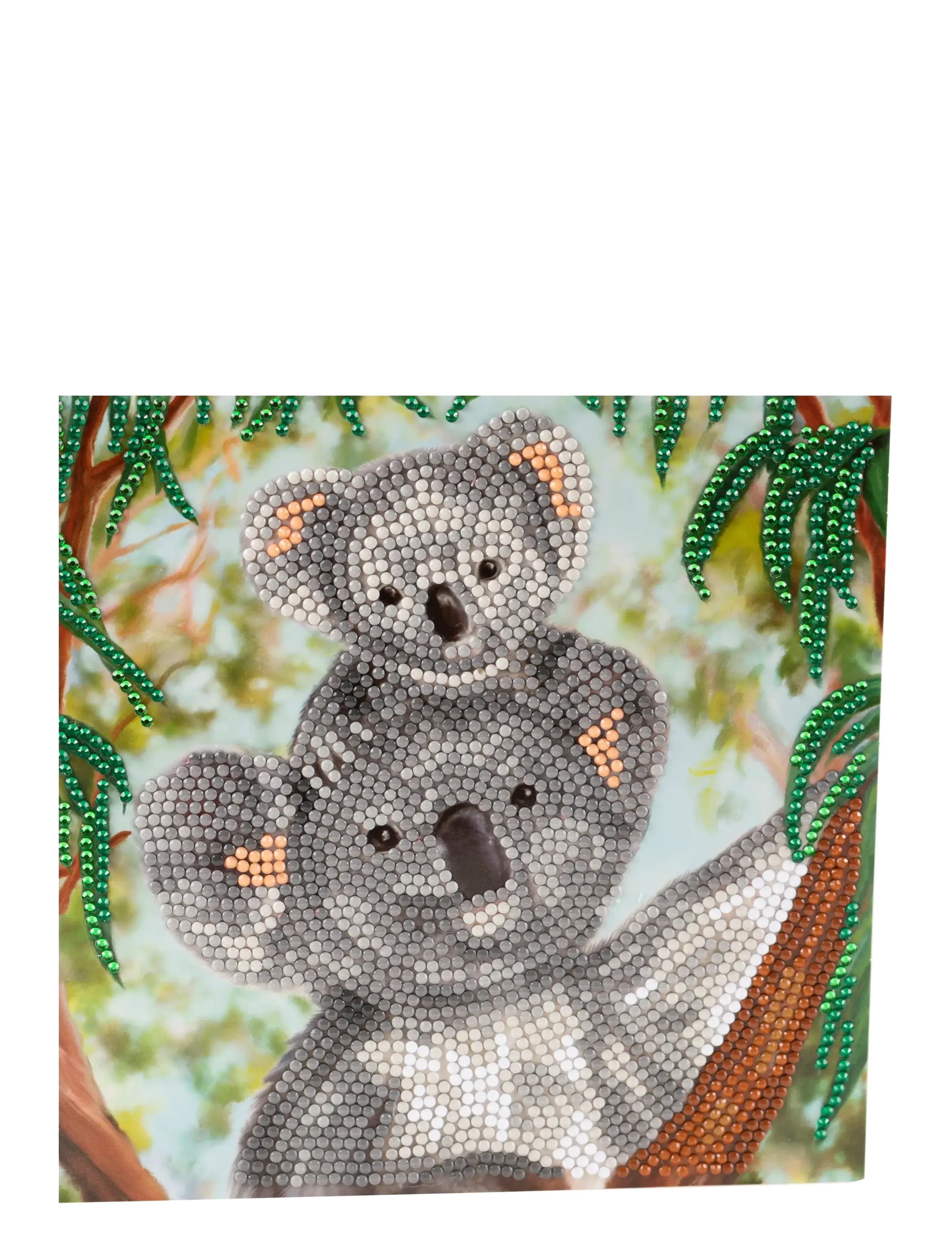 Crystal Art Baby Koala, Crystal Art Card Kit, One Size, Grey, Håndværk > Håndværkssæt, Børn