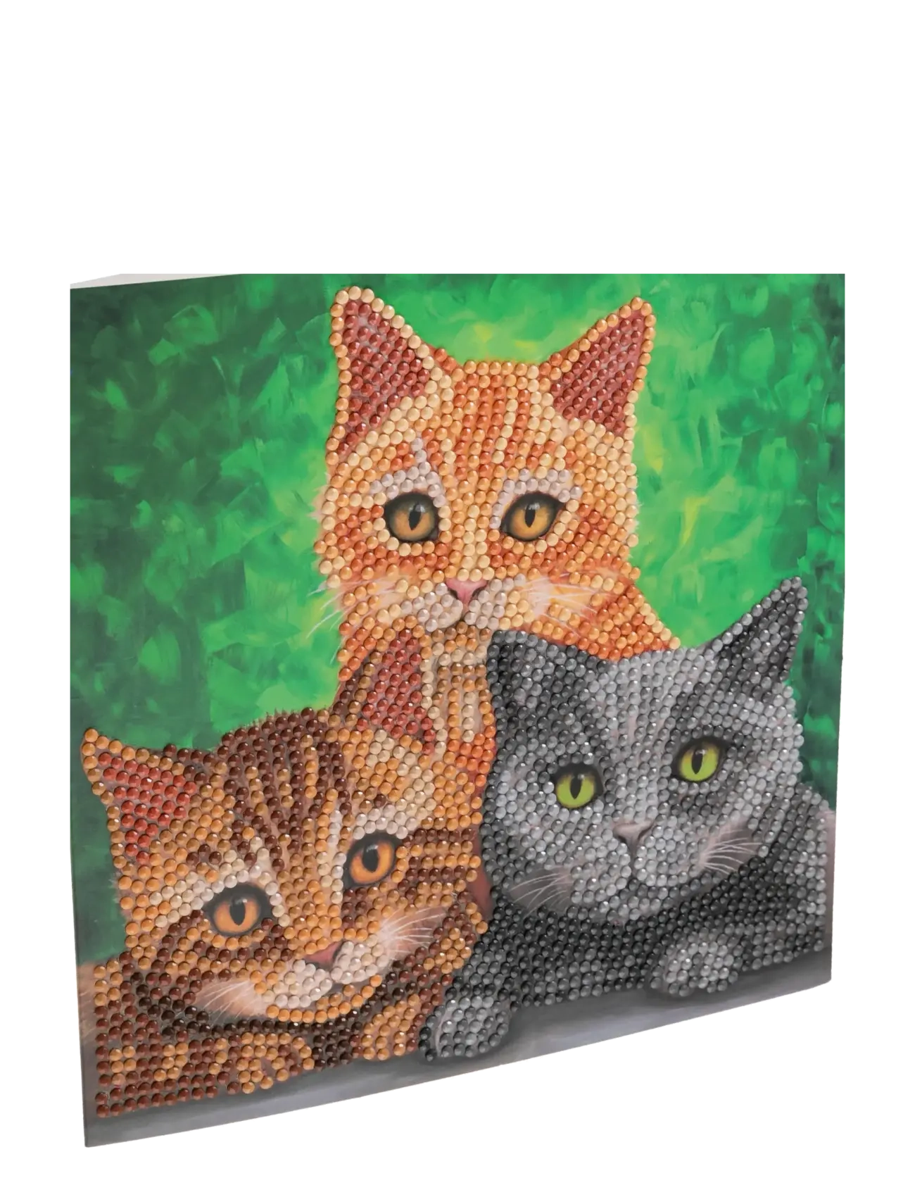 Crystal Art Cat Portrait, Crystal Art Card Kit, One Size, Multi/patterned, Håndværk > Håndværkssæt, Børn