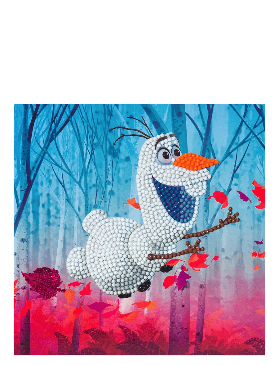 Crystal Art - Floating Olaf, Crystal Art Card - föndursett - blue - 0