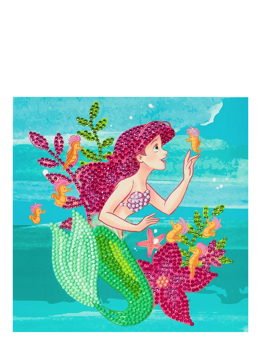 Crystal Art - Ariel, Crystal Art Card Kit - pysselset - purple - 0