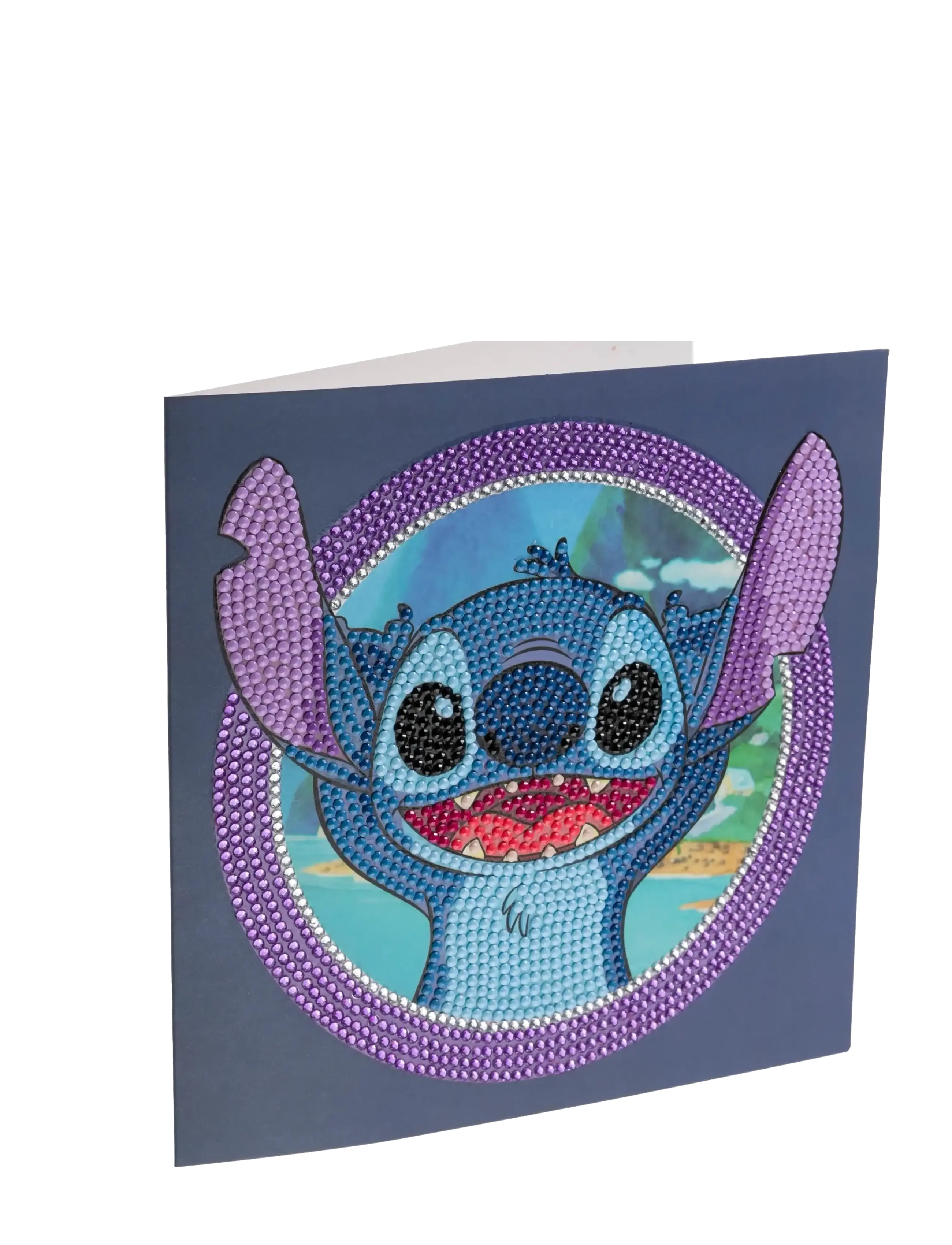 Crystal Art Stitch, Crystal Art Card Kit - Vis alt - BLUE / blue