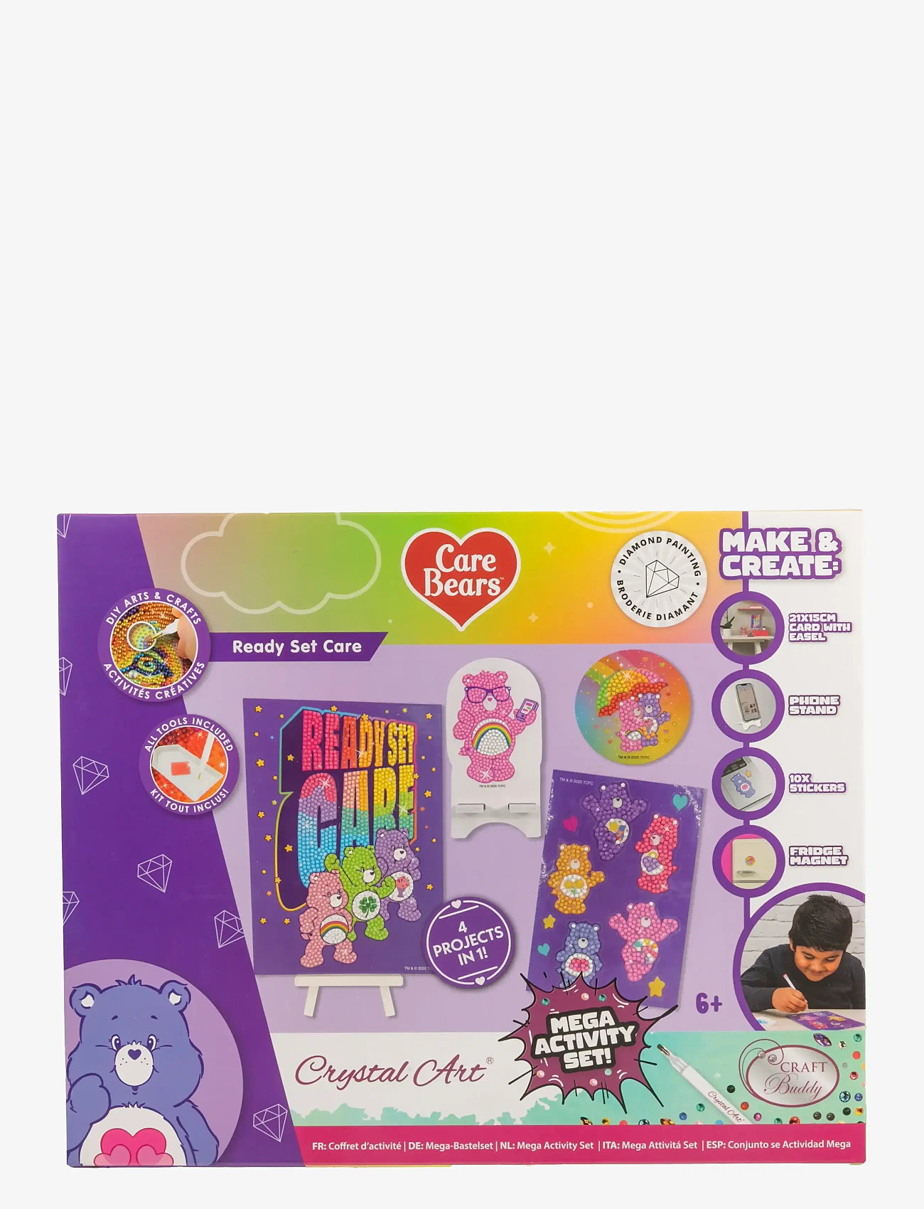 Crystal Art - Peace Hope & Caring, Crystal Art Mega Activity Set - kreasæt - multi coloured - 0