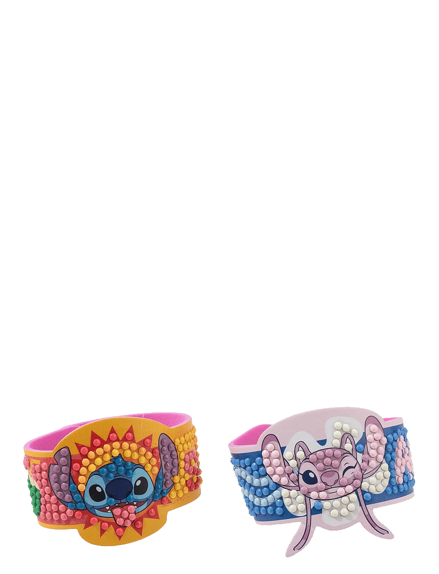 Crystal Art - Stitch & Angel, Crystal Art Friendship Bracelet - kreasæt - multi coloured - 0