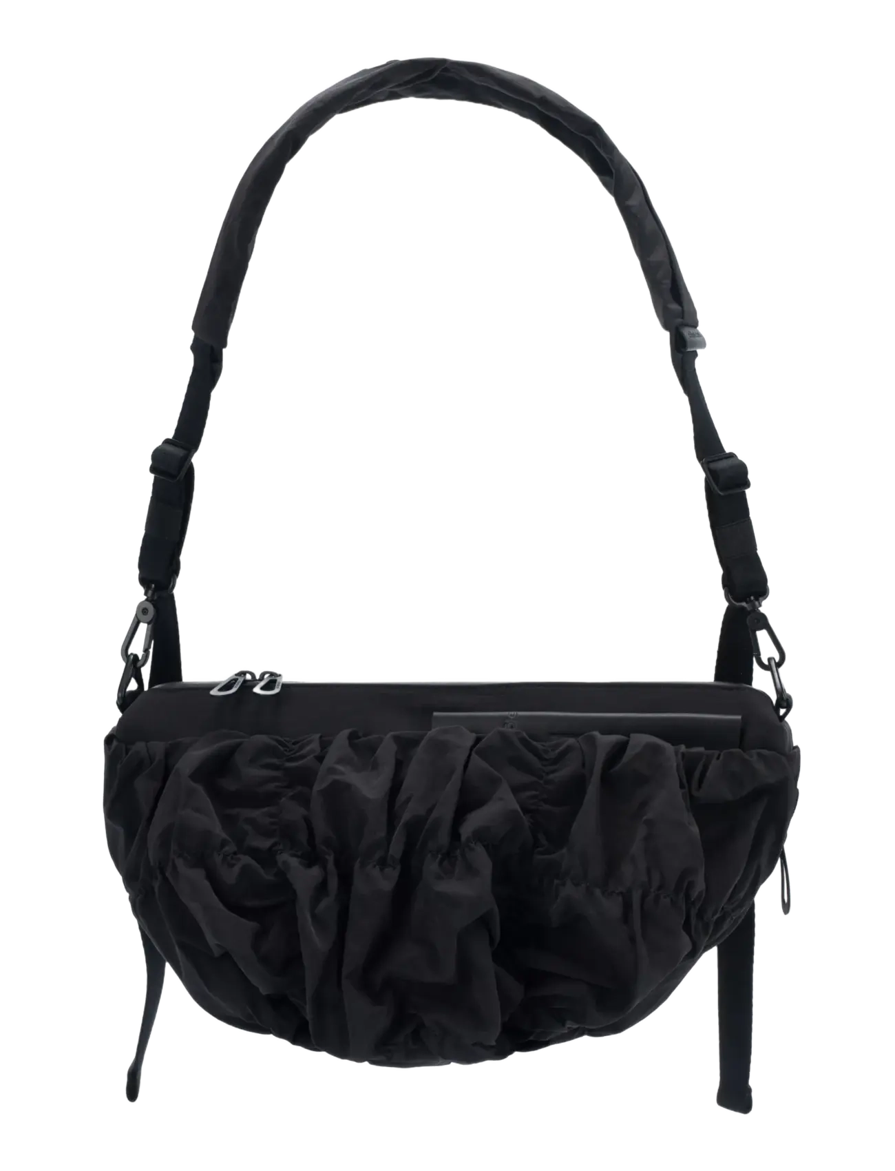 Côte & Ciel Orne Otra Gathered - Schultertaschen - BLACK / black