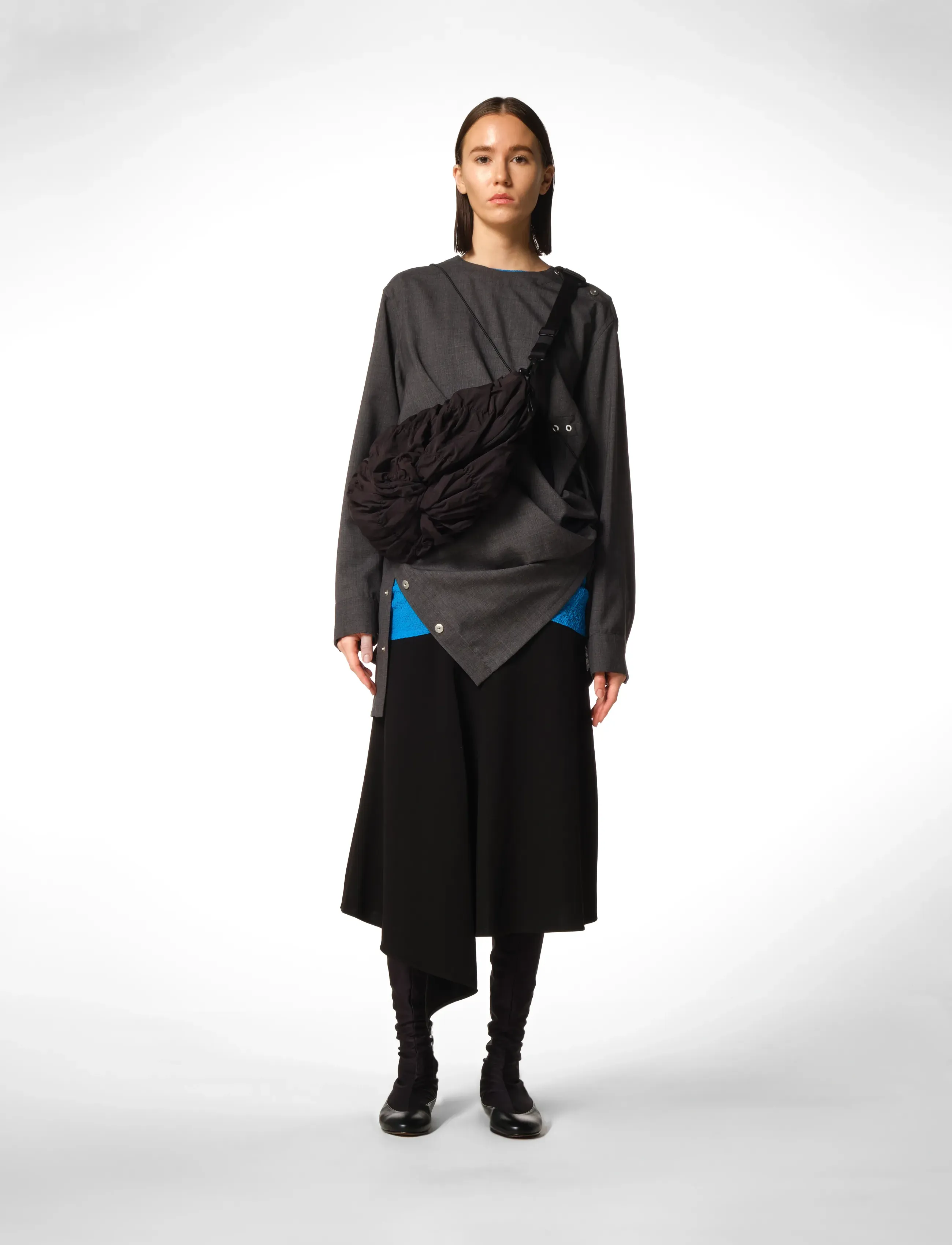 Côte & Ciel - Neva Gathered - magväskor - black - 4