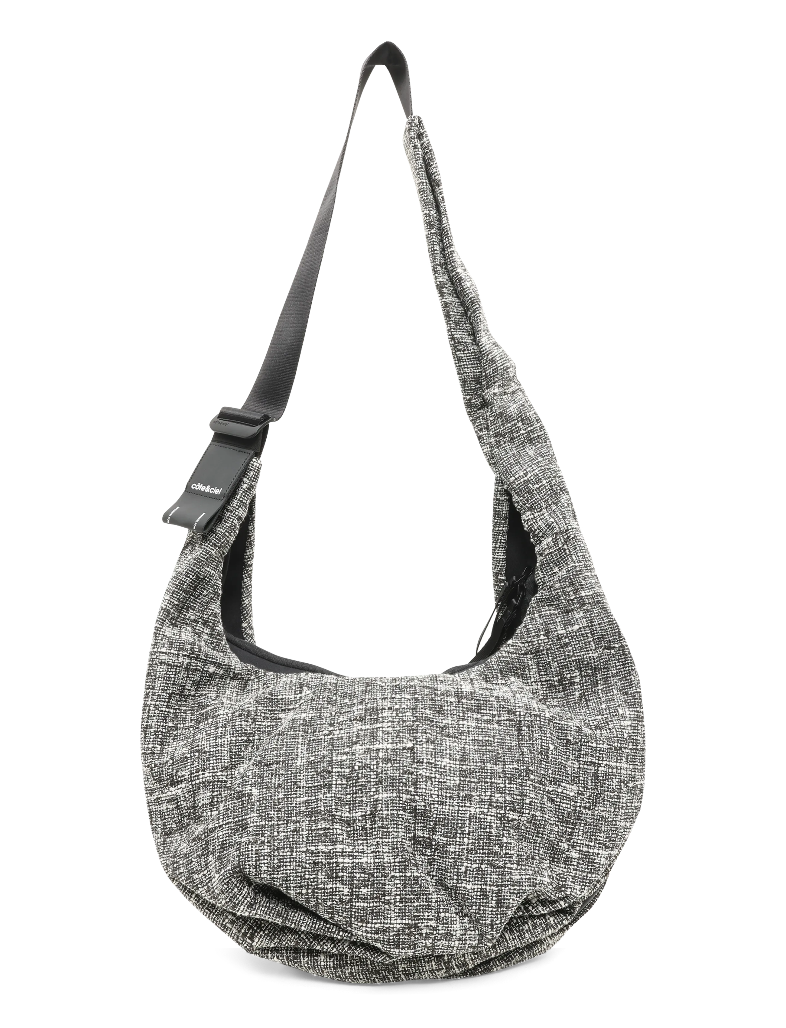 Côte & Ciel Hyco S Tweed - Taschen - BLACK AND CREAM / black