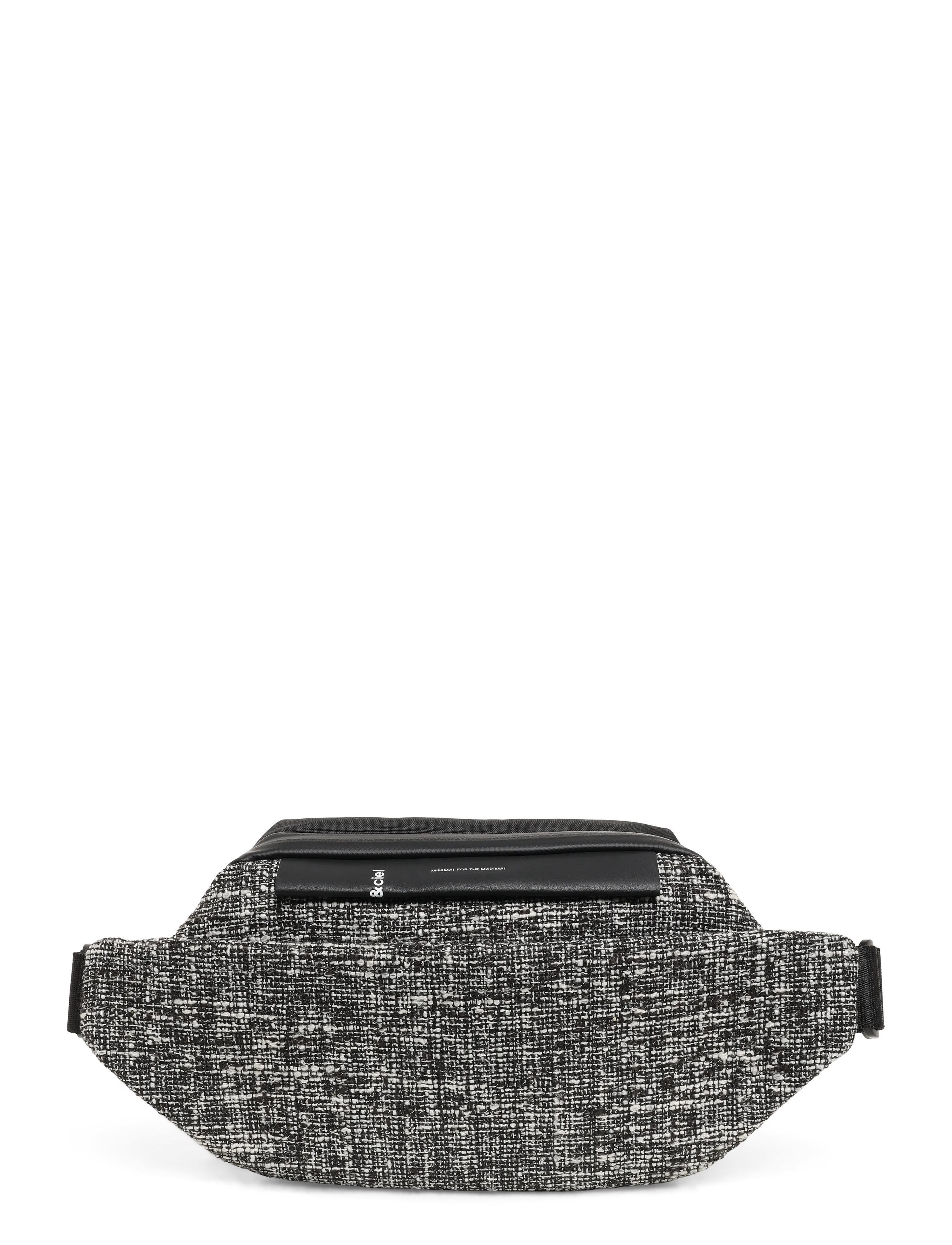 Côte & Ciel Isarau S Tweed - Taschen - BLACK AND CREAM / black