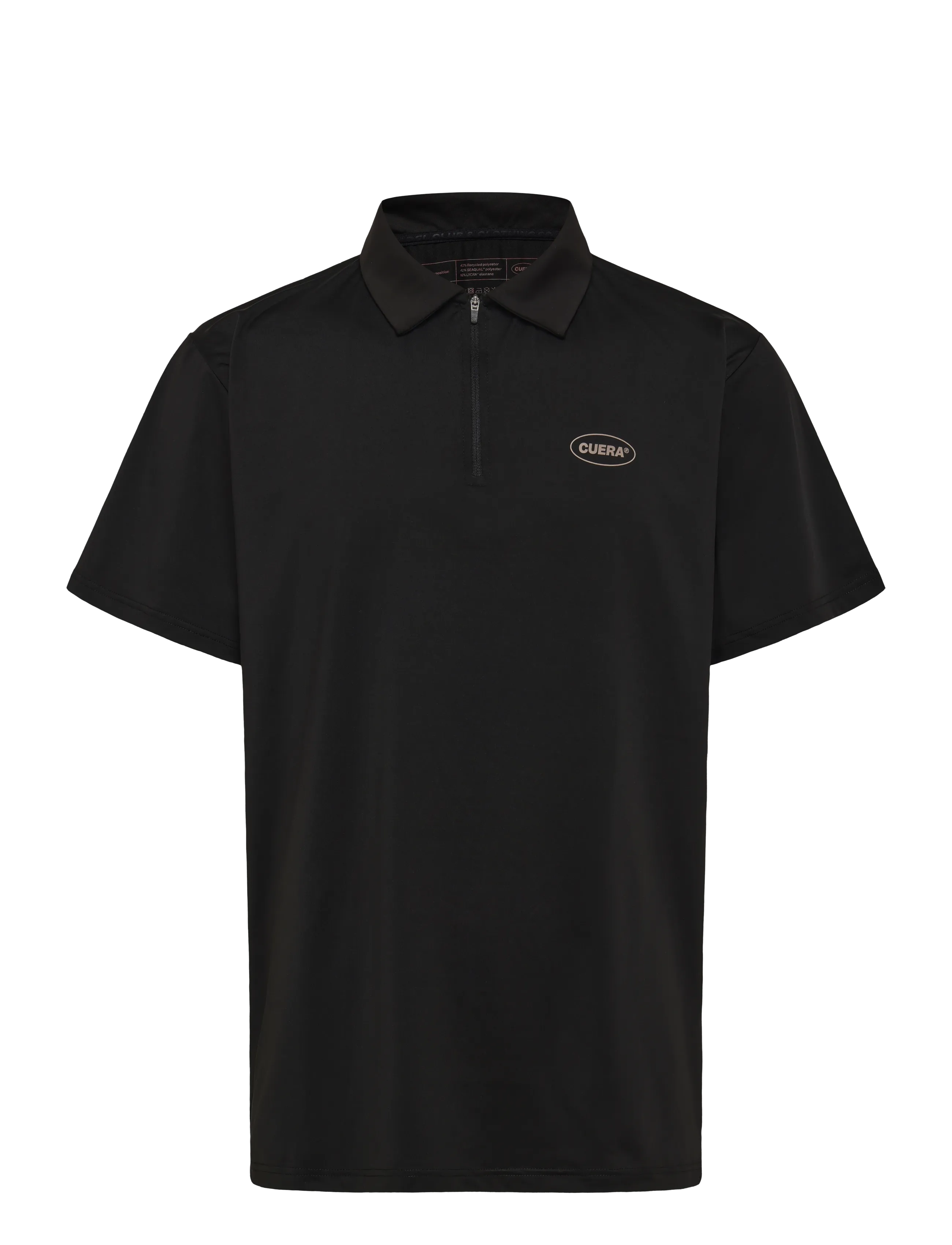 CUERA Oncourt Made Polo Ss Schwarz - XXL - Herren