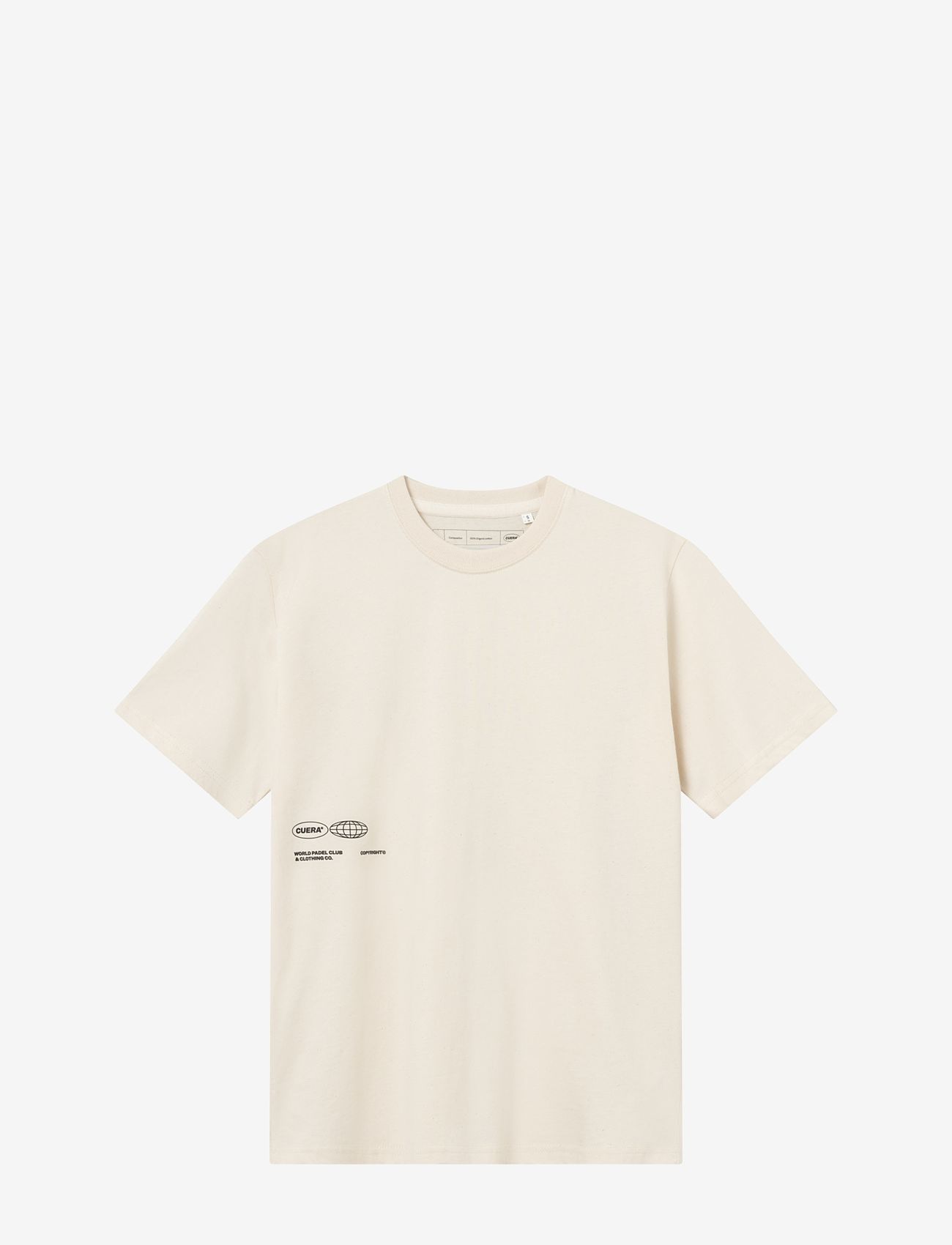 Cuera - Relaxed Heavy Globe T-Shirt - alussärgid ja t-särgid - off white - 1