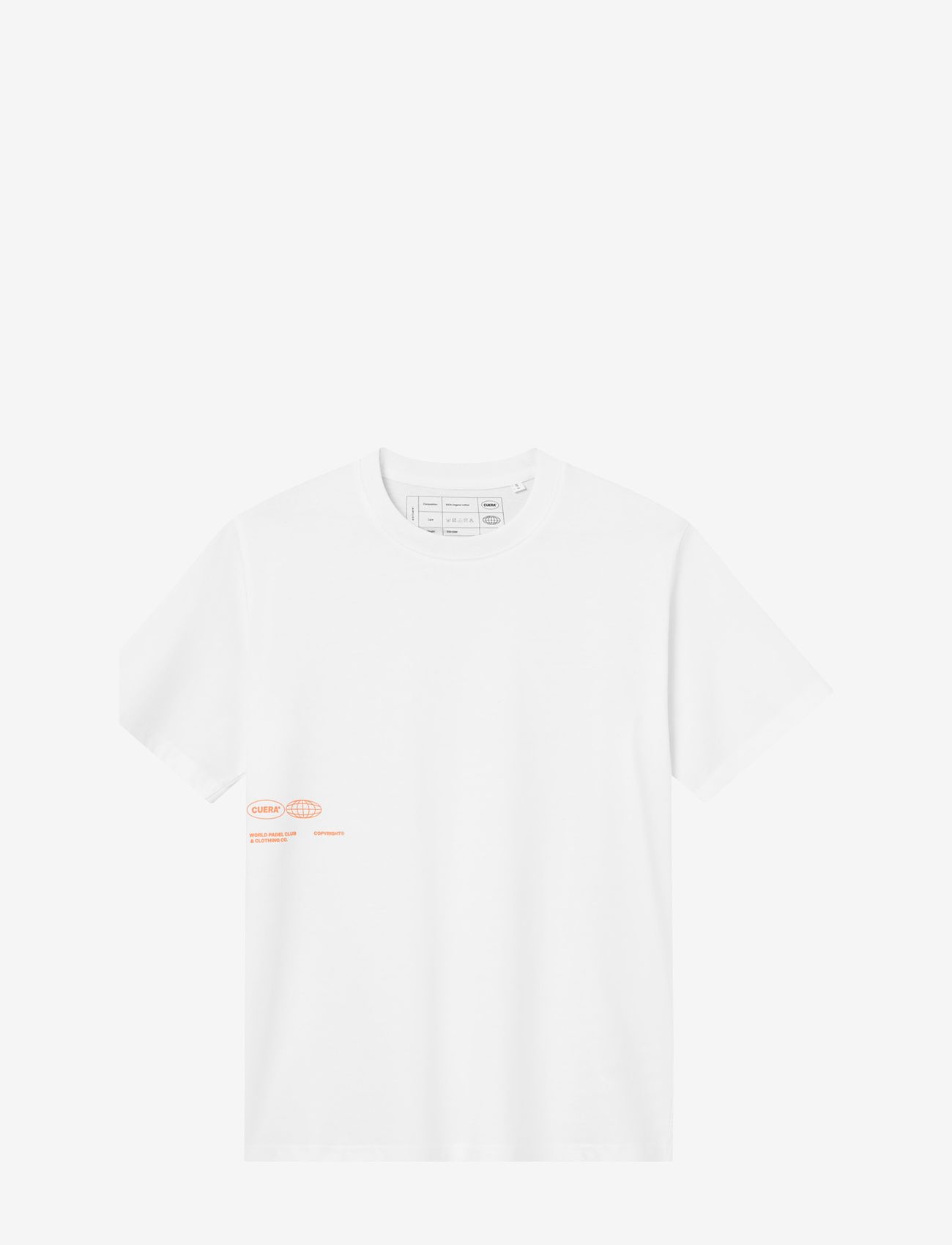 Cuera - Relaxed Heavy Globe T-Shirt - lühikeste varrukatega t-särgid - white - 0