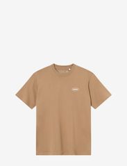 Cuera - Relaxed Heavy Offcourt T-Shirt - t-shirt & tops - brown - 0
