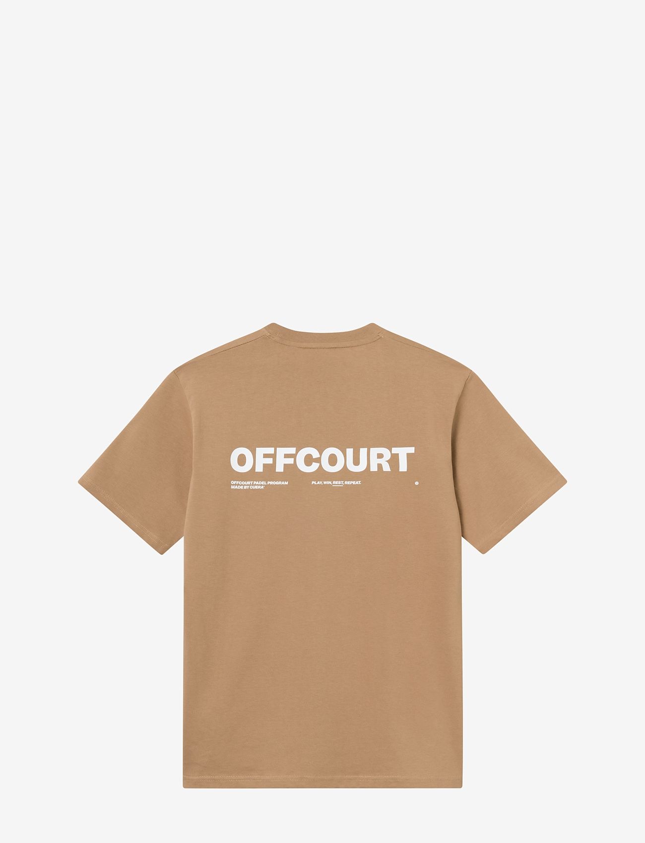 Cuera - Relaxed Heavy Offcourt T-Shirt - t-shirt & tops - brown - 1