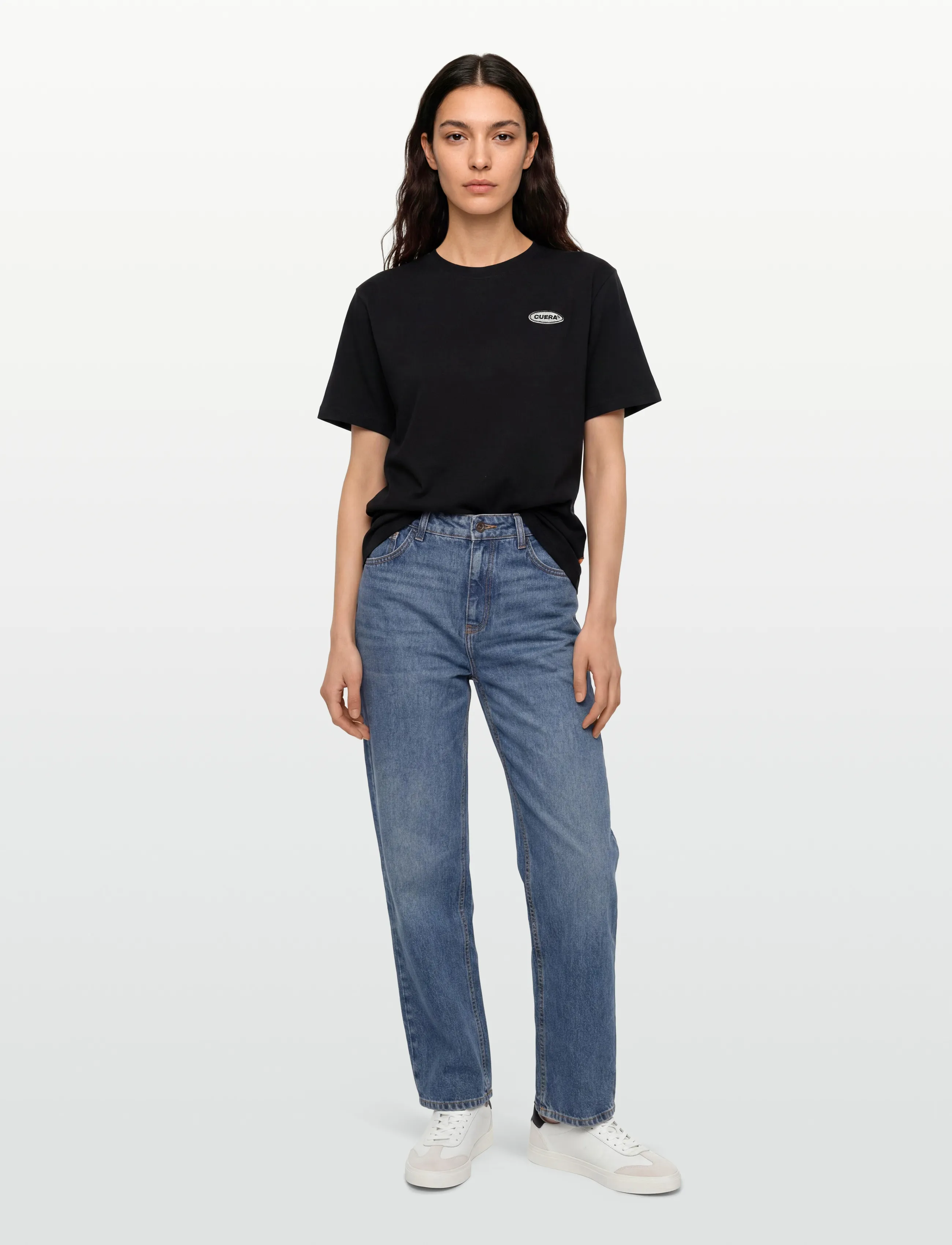 Cuera - Relaxed Oversize Offcourt T-Shirt P - t-shirts - black - 0