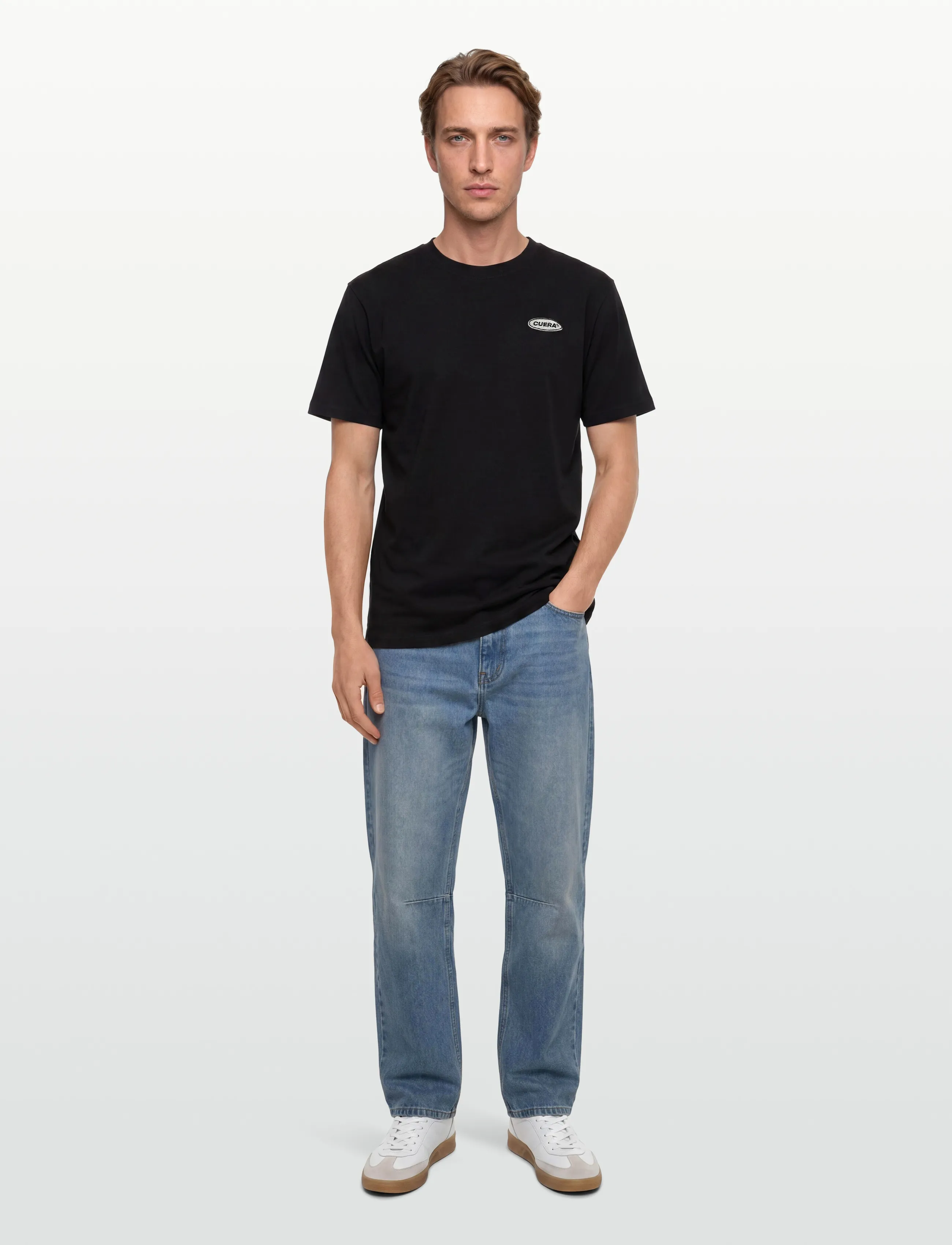 Cuera - Relaxed Oversize Offcourt T-Shirt P - t-shirts - black - 4