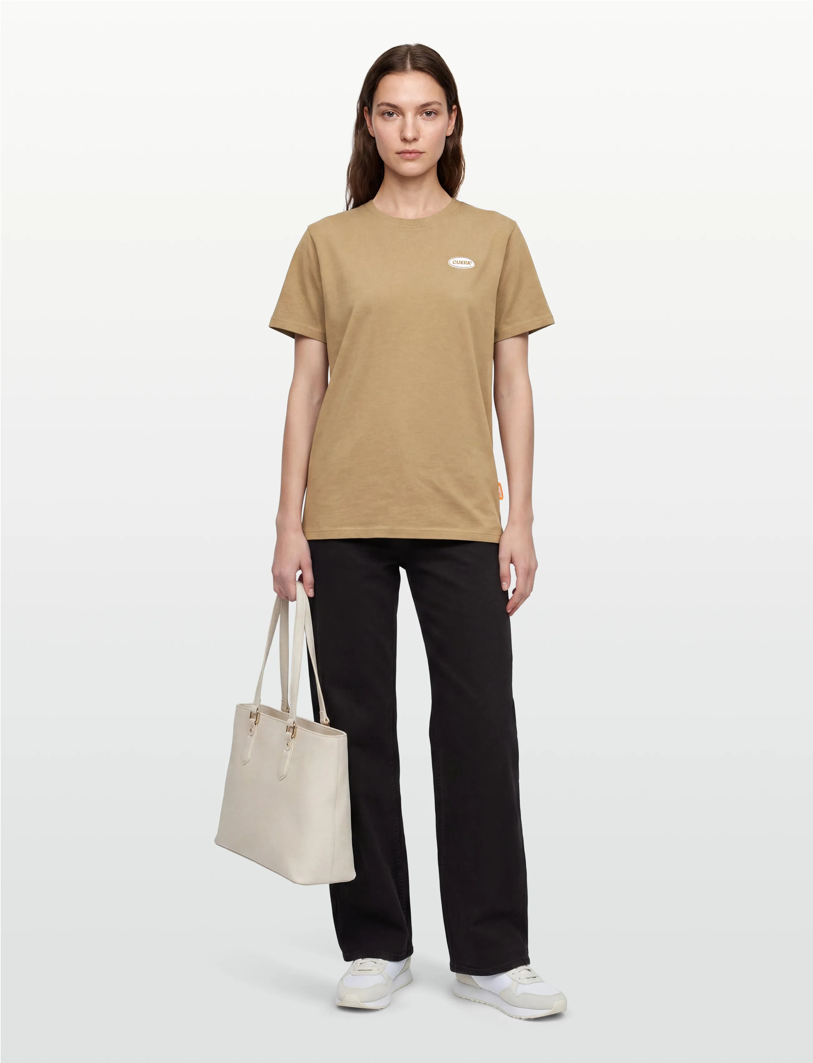 Cuera - Relaxed Oversize Offcourt T-Shirt P - t-shirts - brown - 0