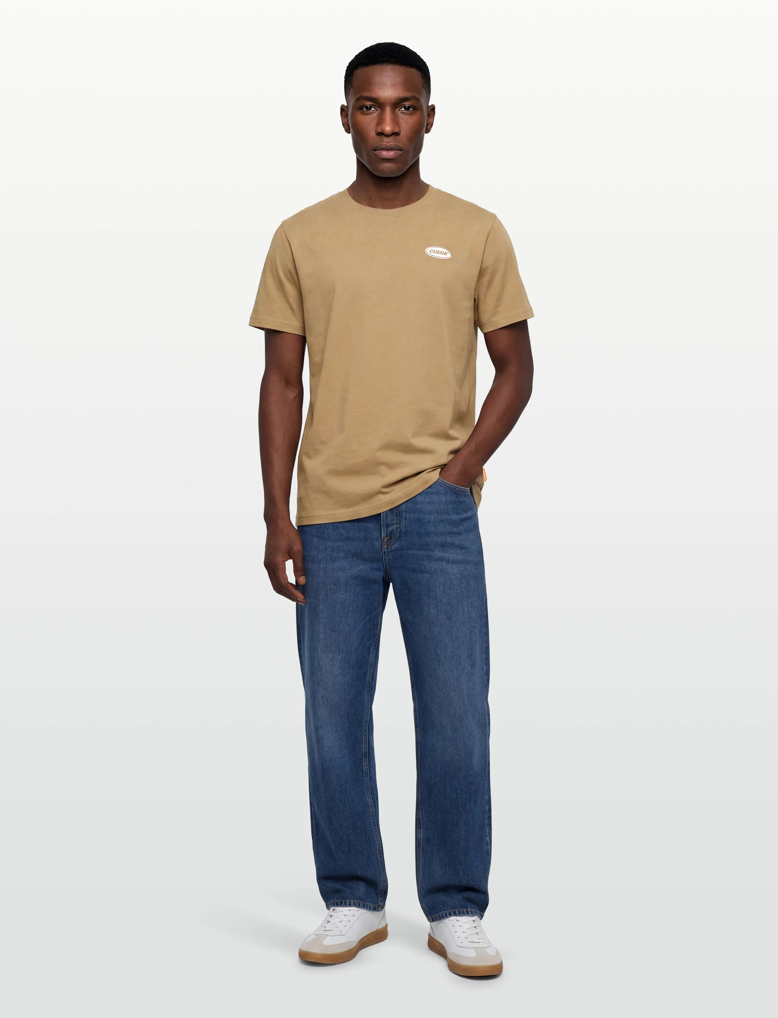 Cuera - Relaxed Oversize Offcourt T-Shirt P - t-shirts - brown - 4