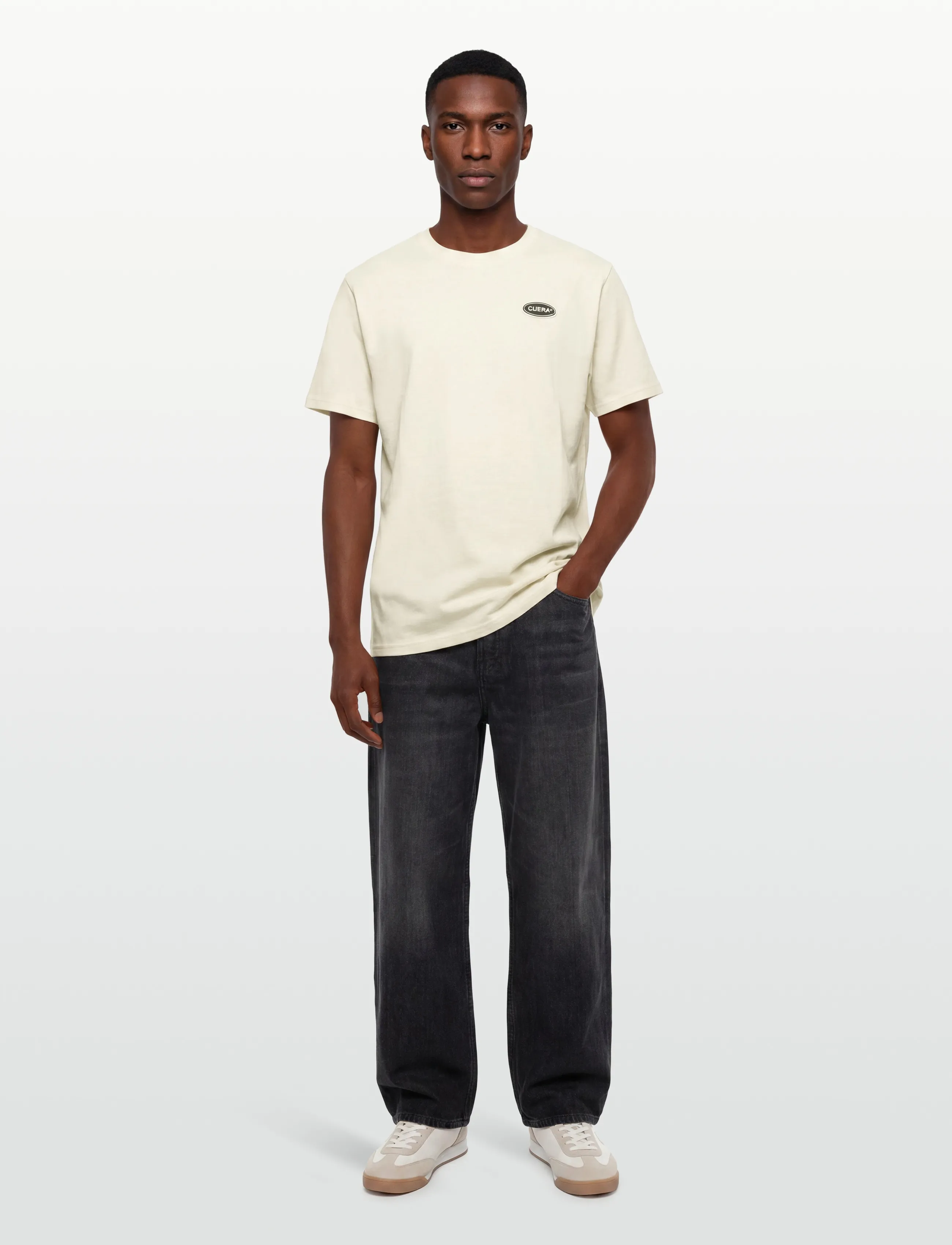 Cuera - Relaxed Oversize Offcourt T-Shirt P - t-shirts - off-white - 0