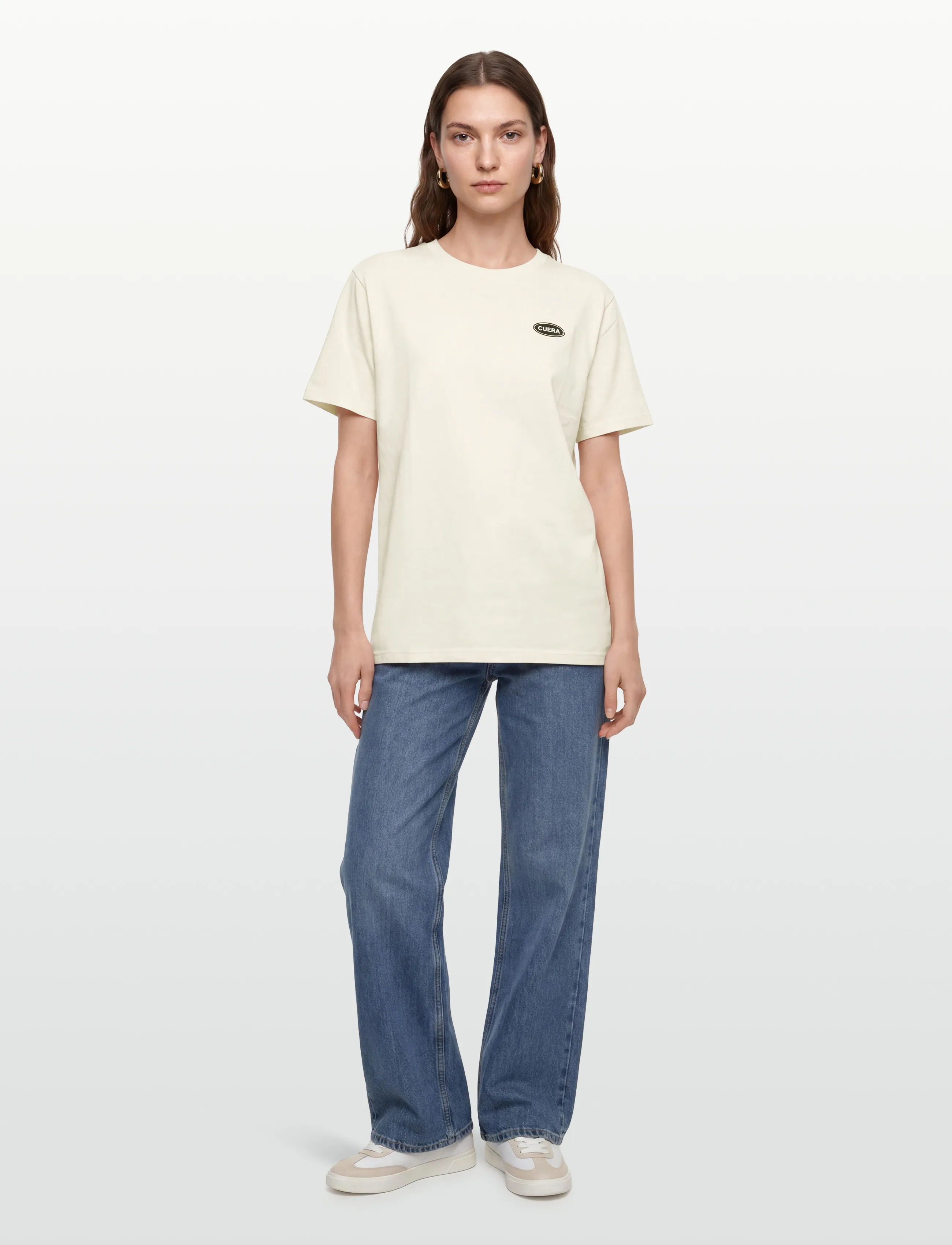 Cuera - Relaxed Oversize Offcourt T-Shirt P - t-shirts - off-white - 4