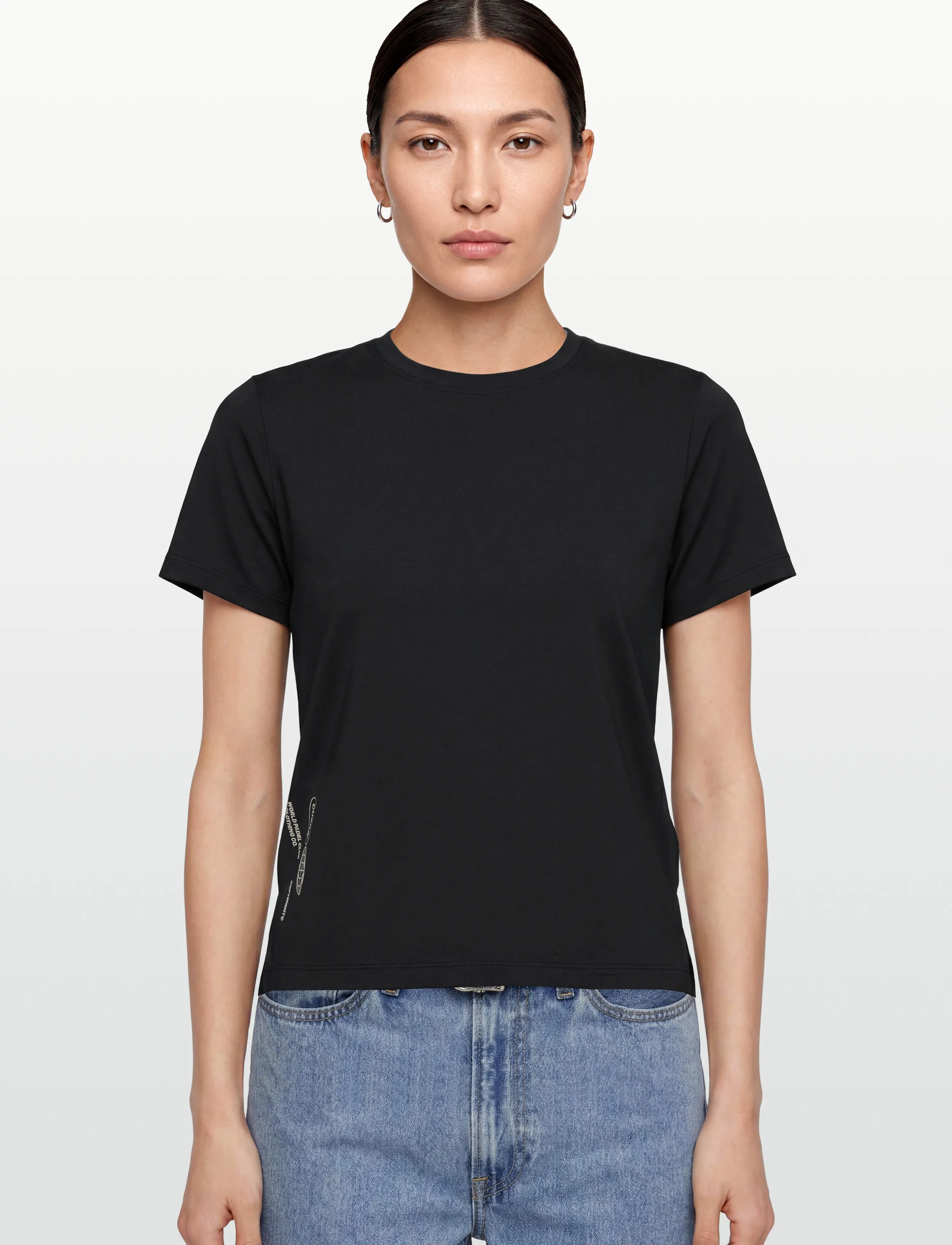 Cuera - Flame Light Weight Slit Top - t-shirts - black - 3