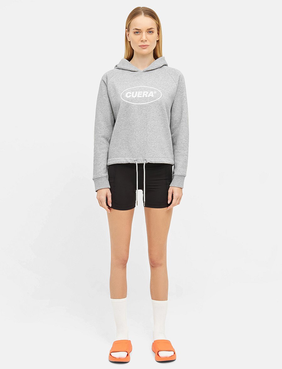 Cuera - Cropped Merch Hoodie - kapuzenpullover - grey - 0