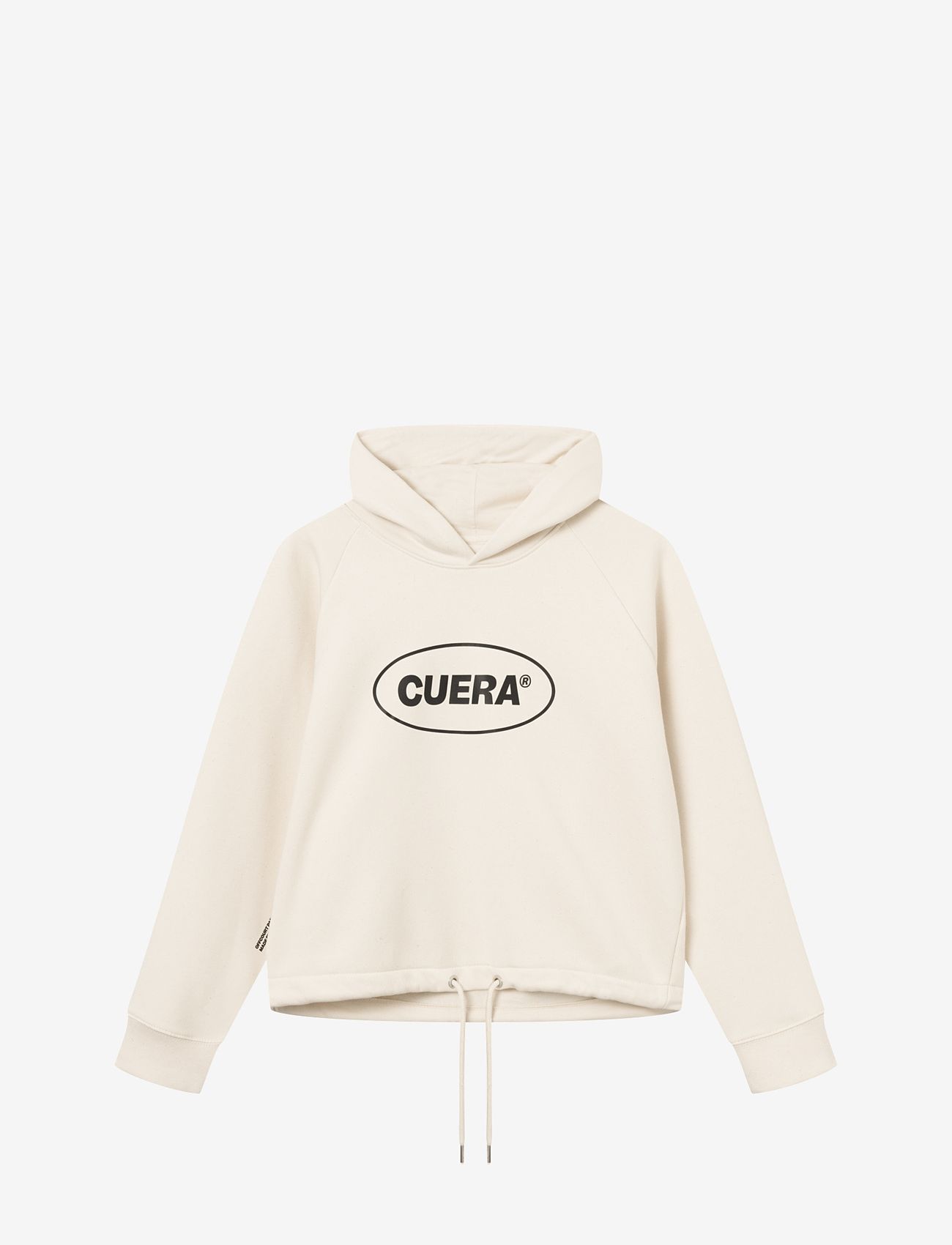 Cuera - Cropped Merch Hoodie - hættetrøjer - off white - 1