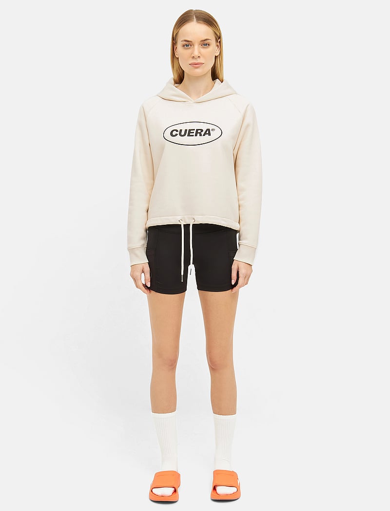 Cuera - Cropped Merch Hoodie - hættetrøjer - off white - 0