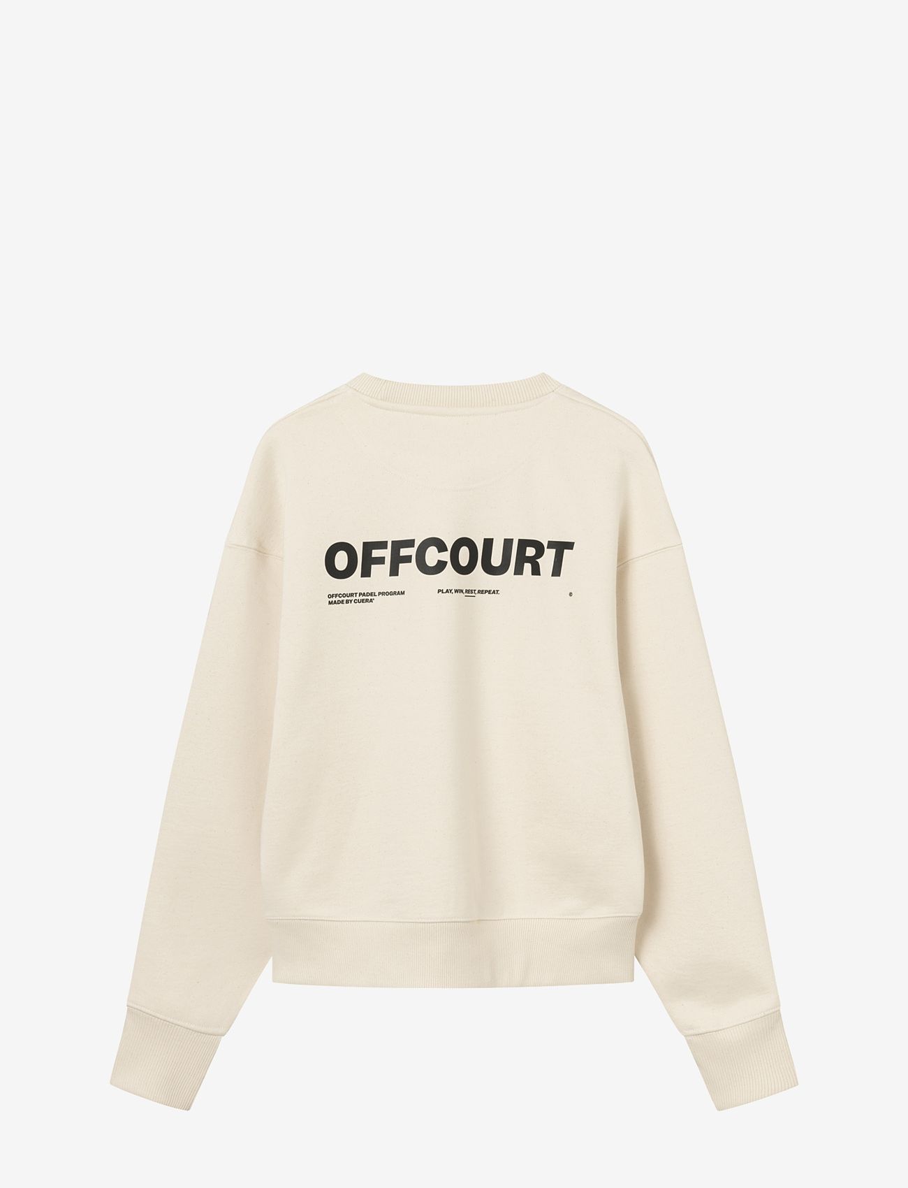 Cuera - Relaxed Offcourt Crew - kapuutsiga dressipluusid - off white - 1