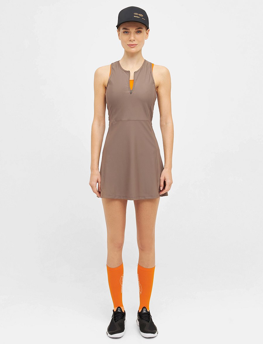 Cuera - Oncourt Globe Dress - kleider & röcke - brown - 0