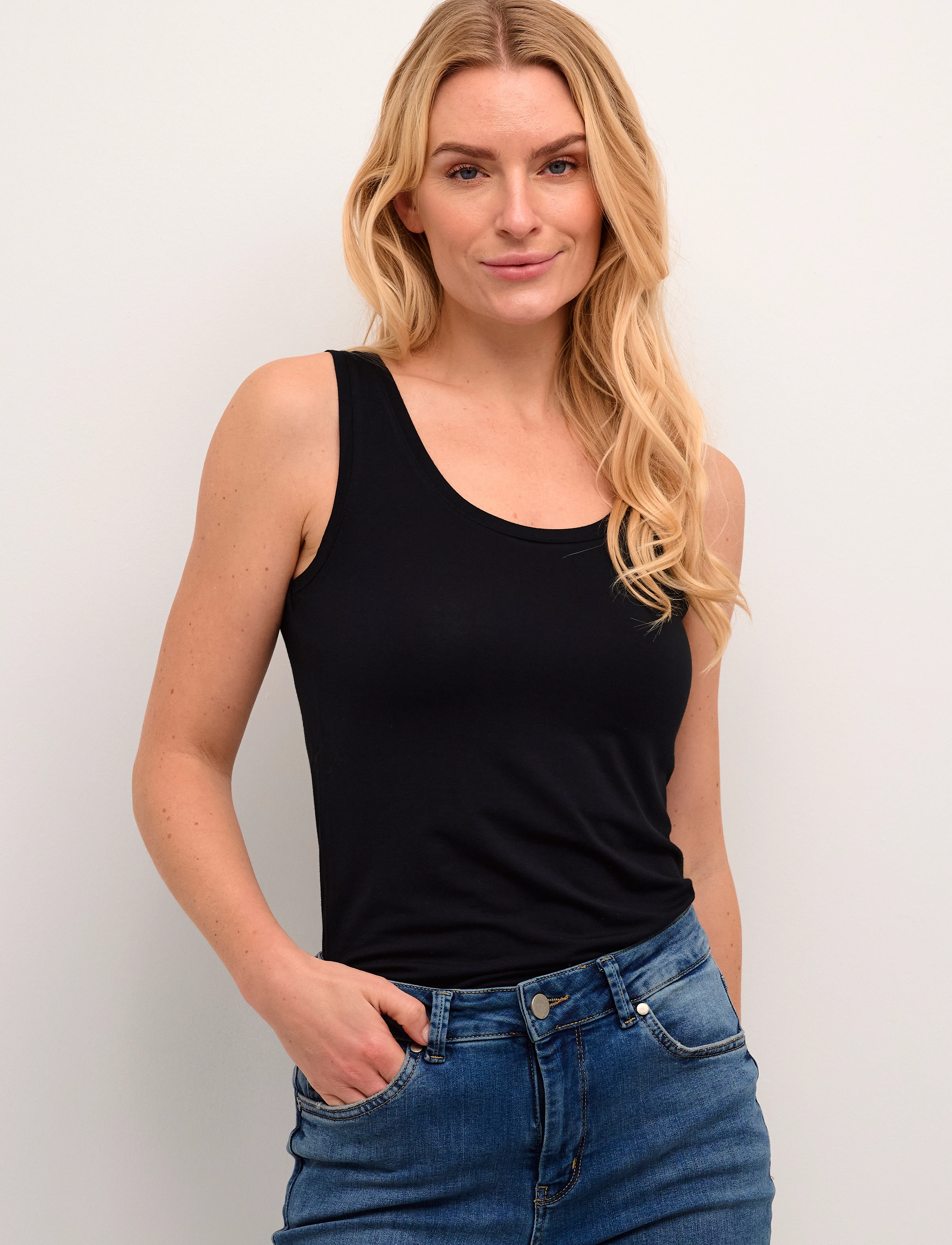 Culture Cupoppy Tank Top, S, T-shirts & Oberteile, Schwarz - Sleeveless, Frauen