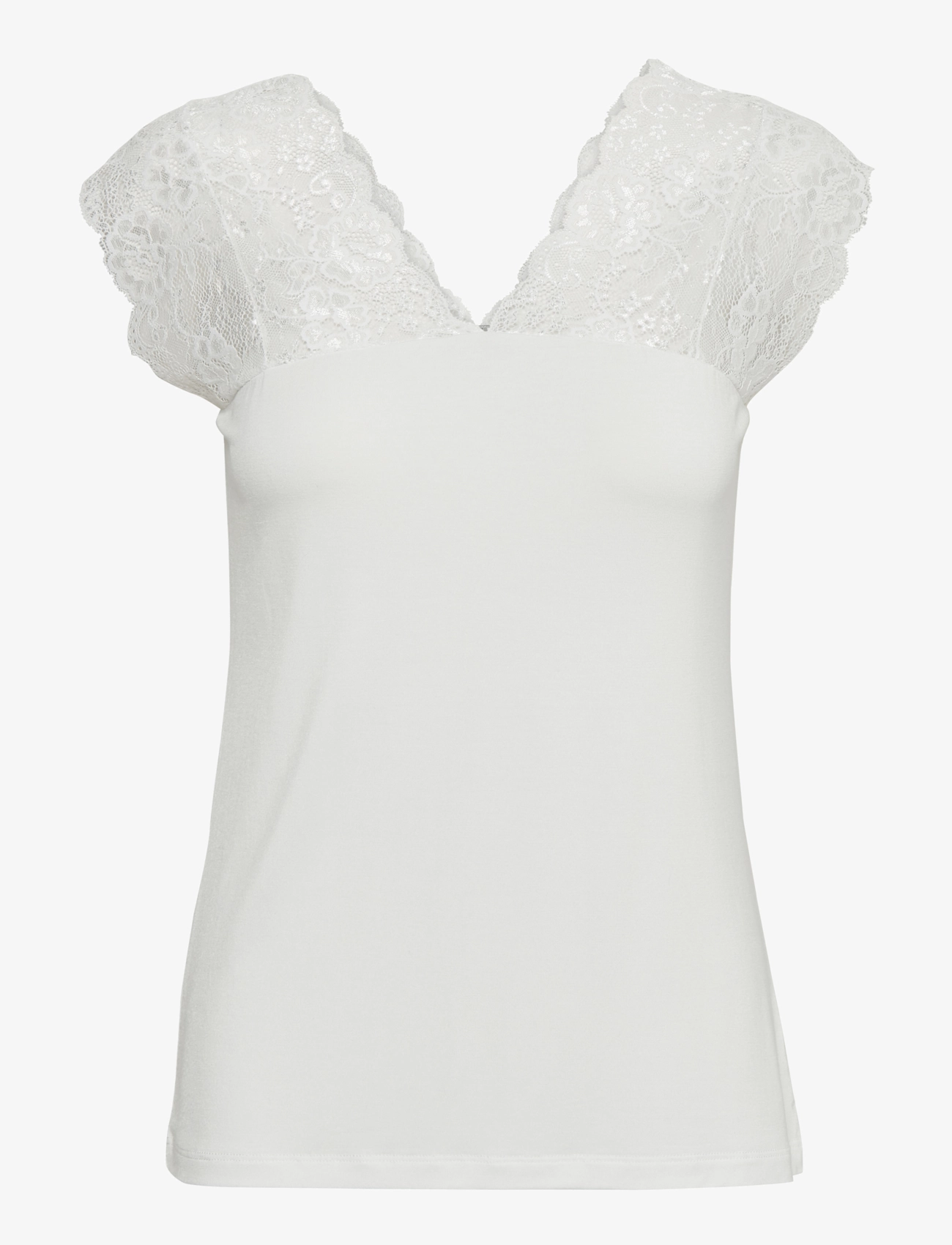 Culture CUpoppy Lace Top - Kleidung - SPRING GARDENIA / white