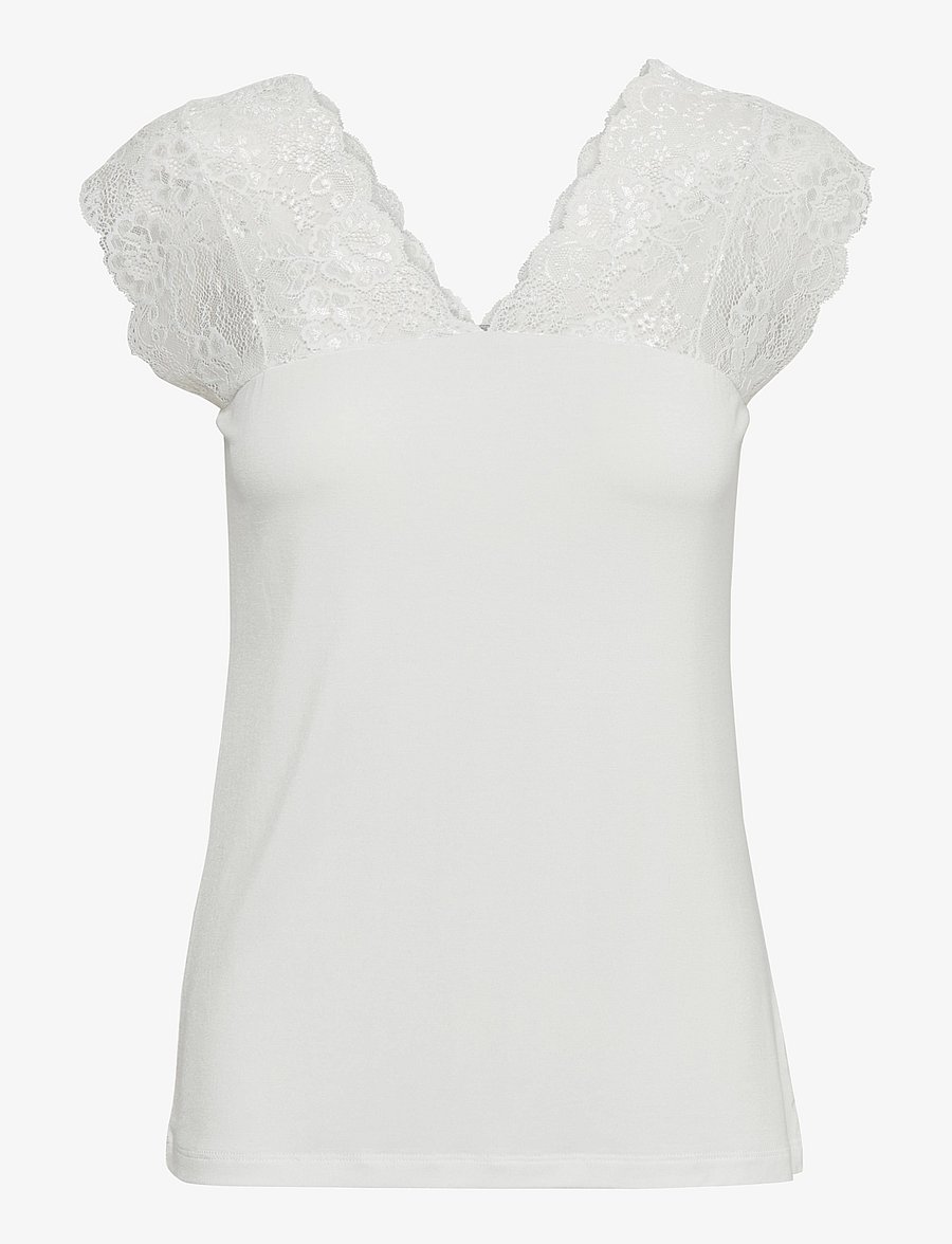 Culture - CUpoppy Lace Top - tanktops - spring gardenia - 1