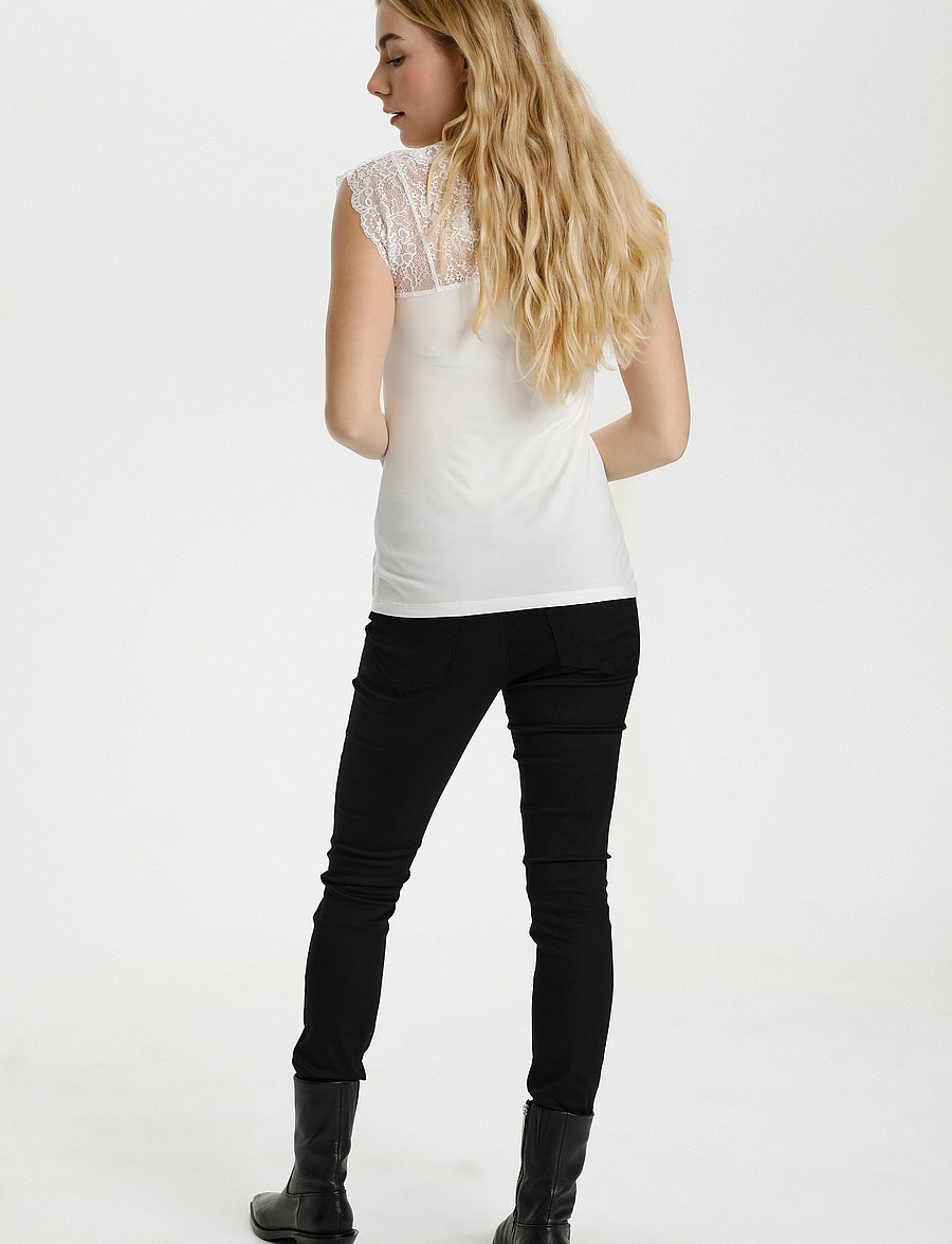Culture - CUpoppy Lace Top - tanktops - spring gardenia - 4