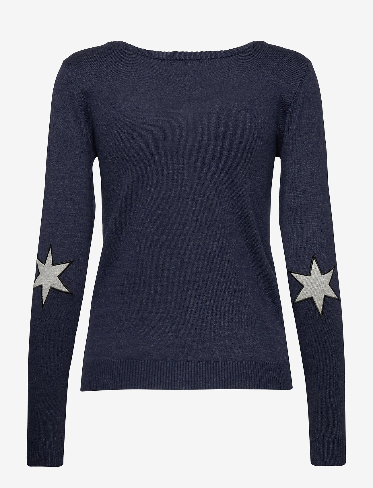 Culture - CUannemarie Cardigan - koftor - blue iris melange - b8989 - 2