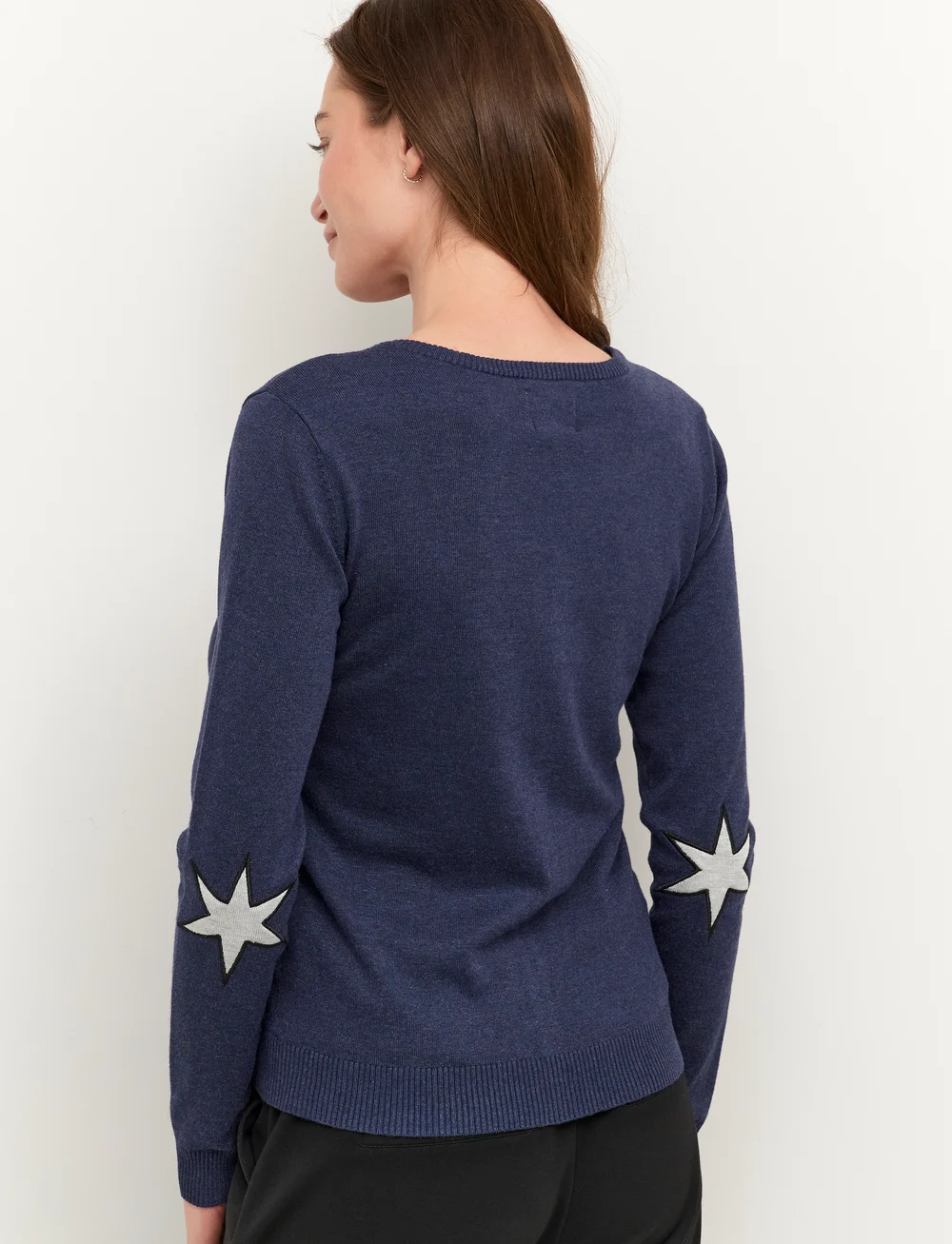 Culture - CUannemarie Cardigan - koftor - blue iris melange - b8989 - 4