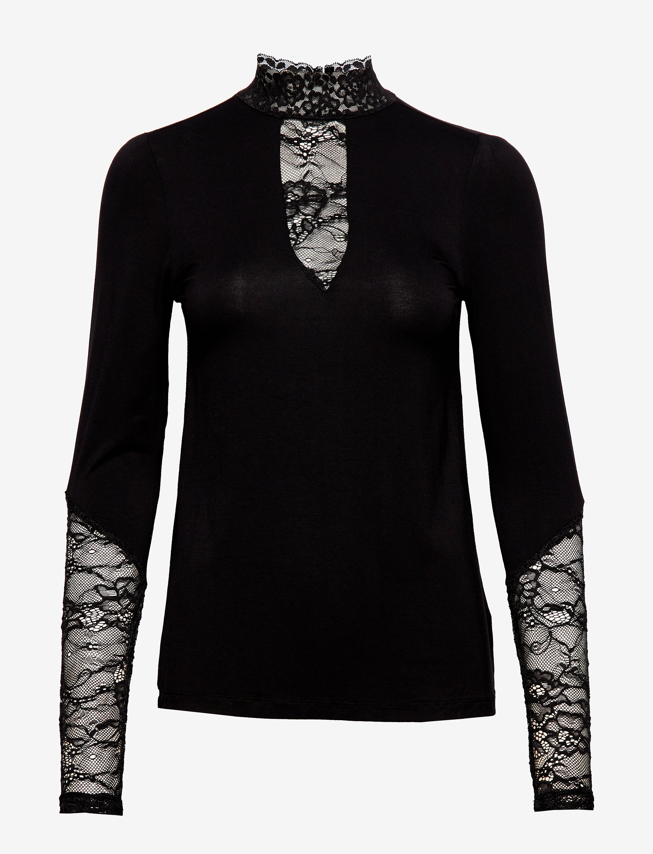 CUpoppy Lace Blouse - BLACK
