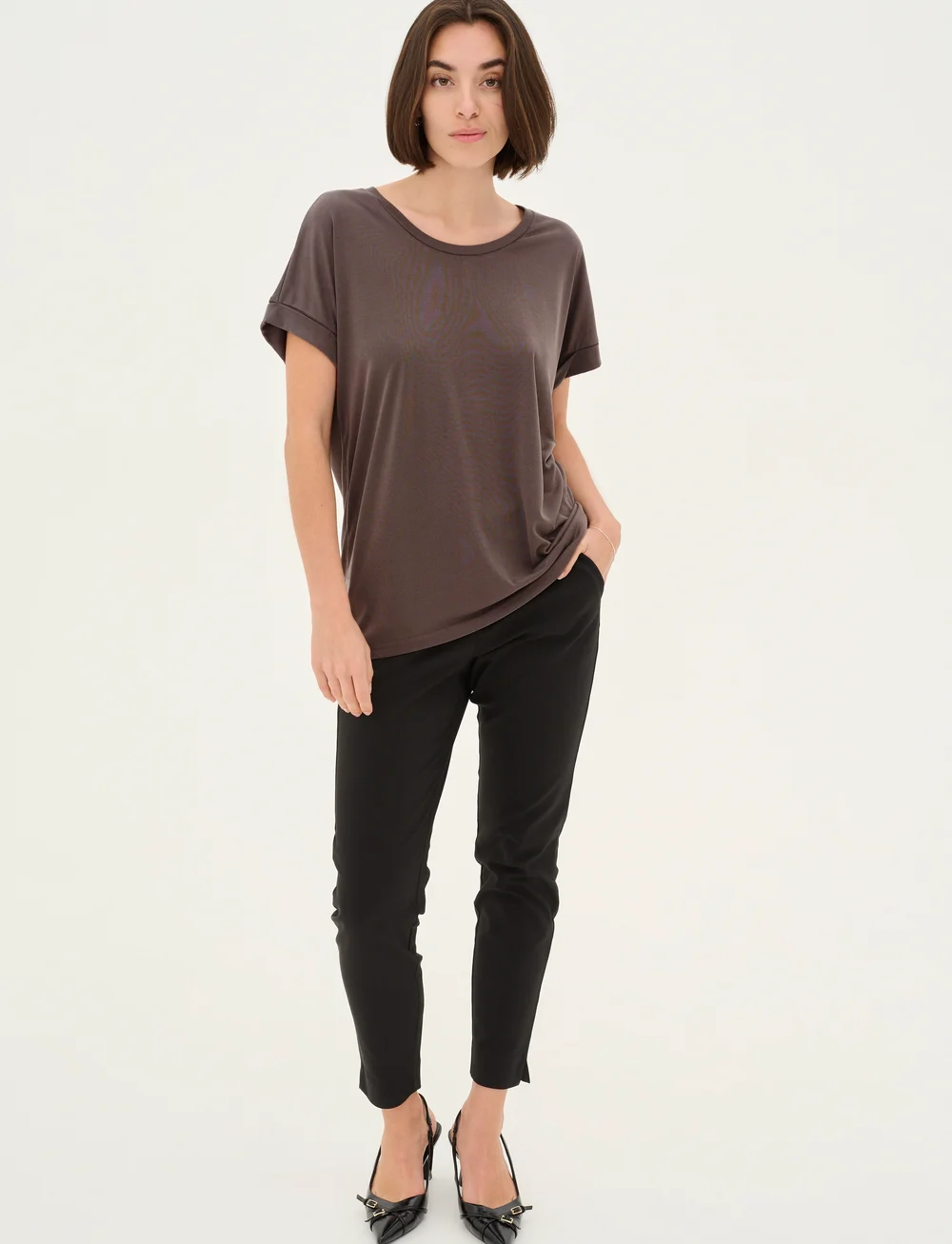 Culture - CUkajsa T-Shirt - t-shirts - blackened pearl - 3