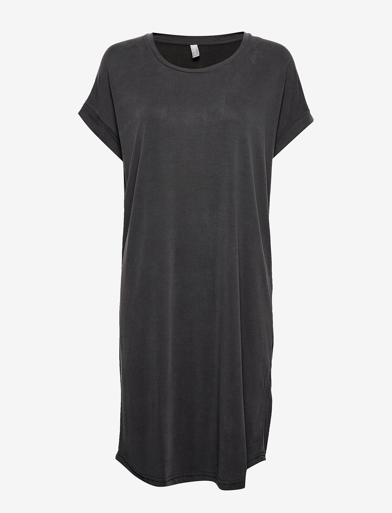 Culture - CUkajsa T-Shirt Dress - midi jurken - black wash - 0