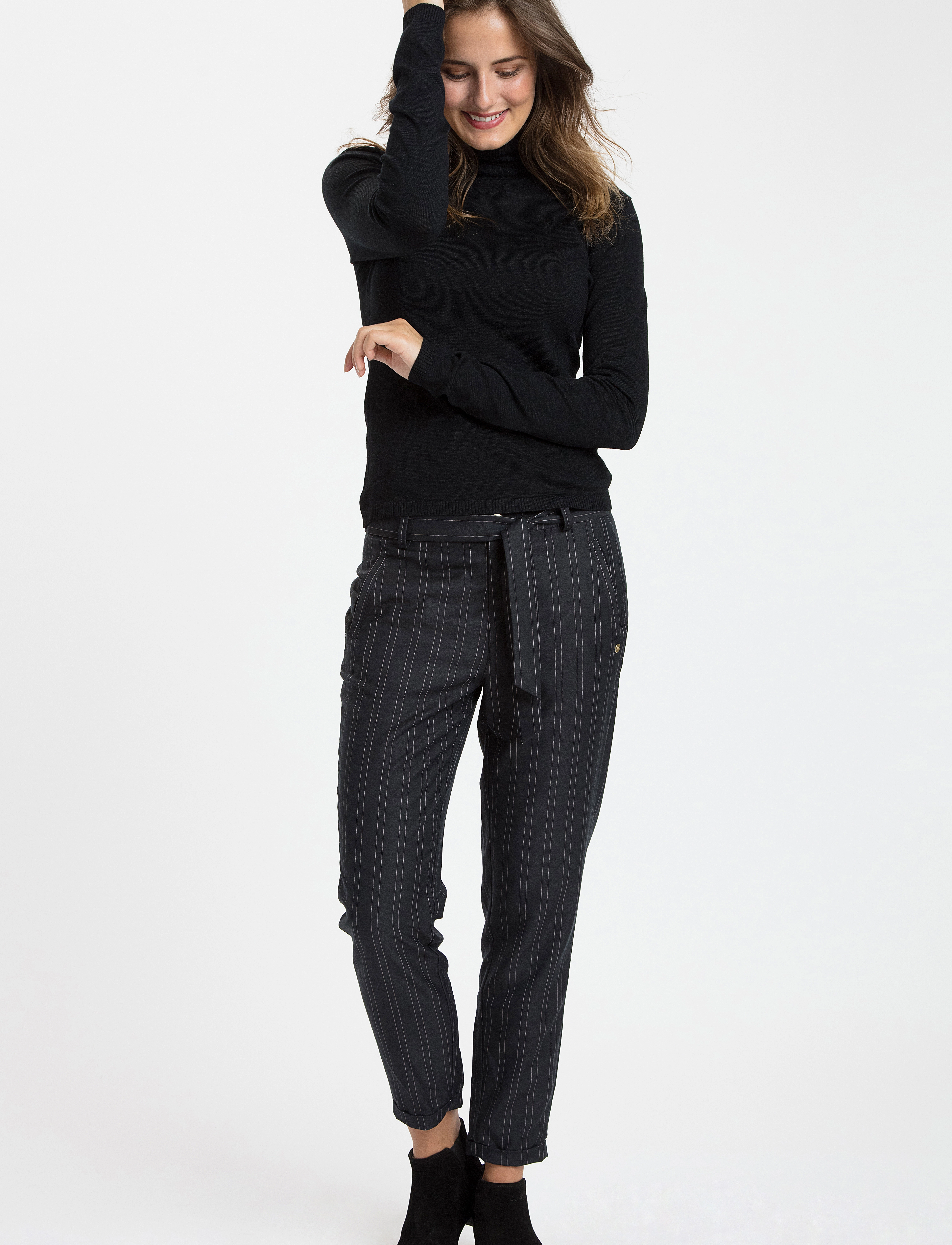 Culture - CUannemarie Rollneck - kõrge kaelusega kudumid - black - 3