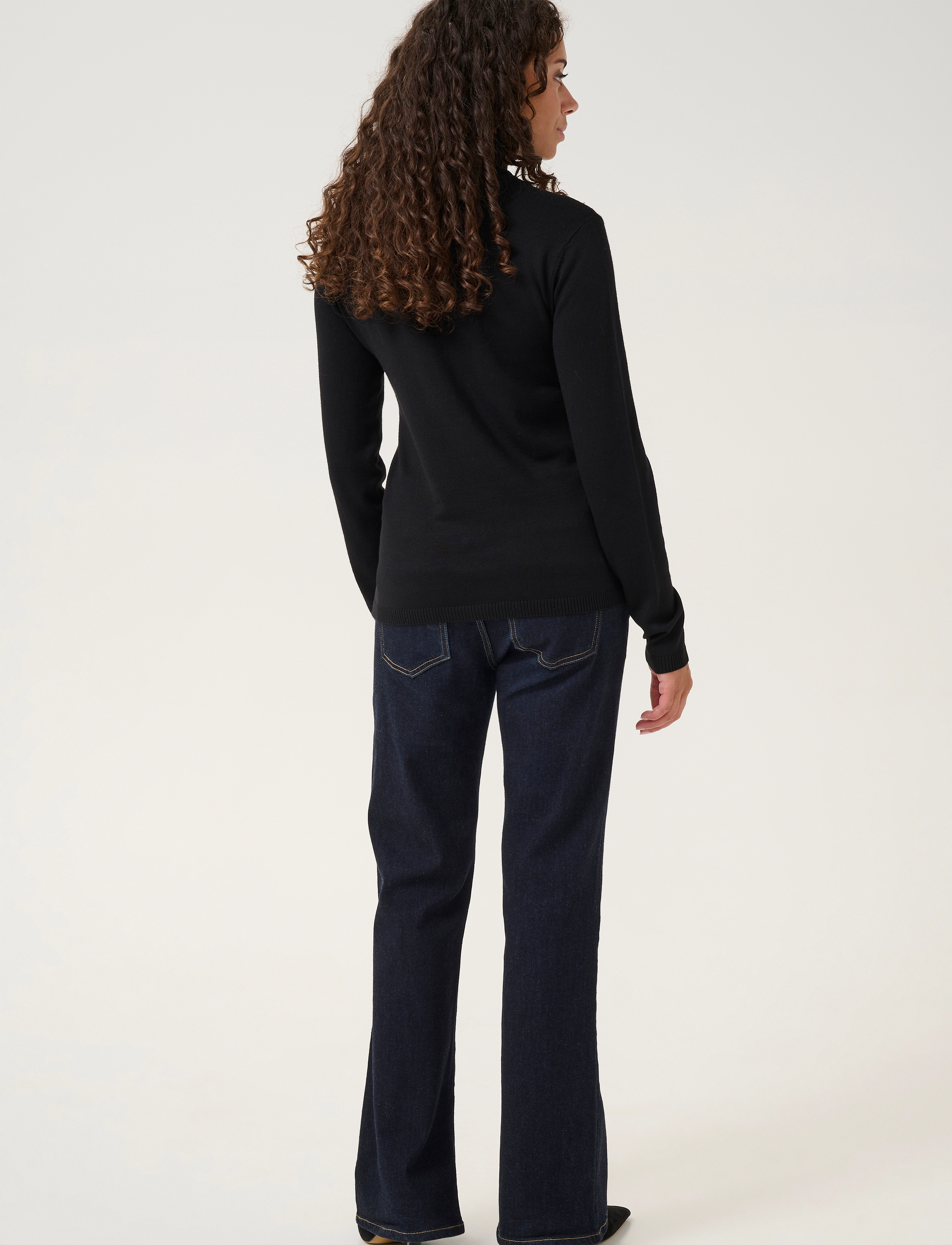 Culture - CUannemarie Rollneck - kõrge kaelusega kudumid - black - 4