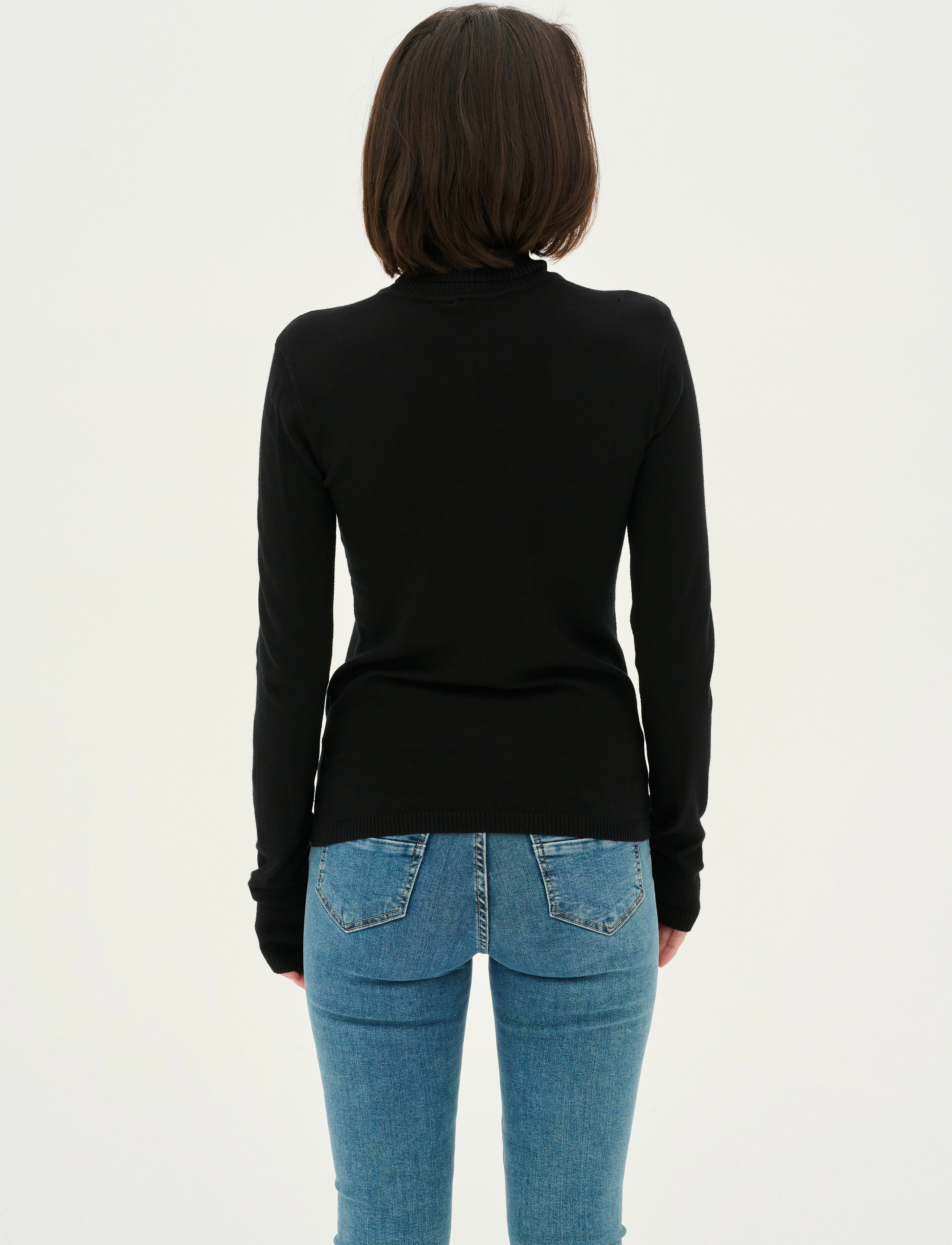 Culture - CUannemarie Rollneck - kõrge kaelusega kudumid - black - 5